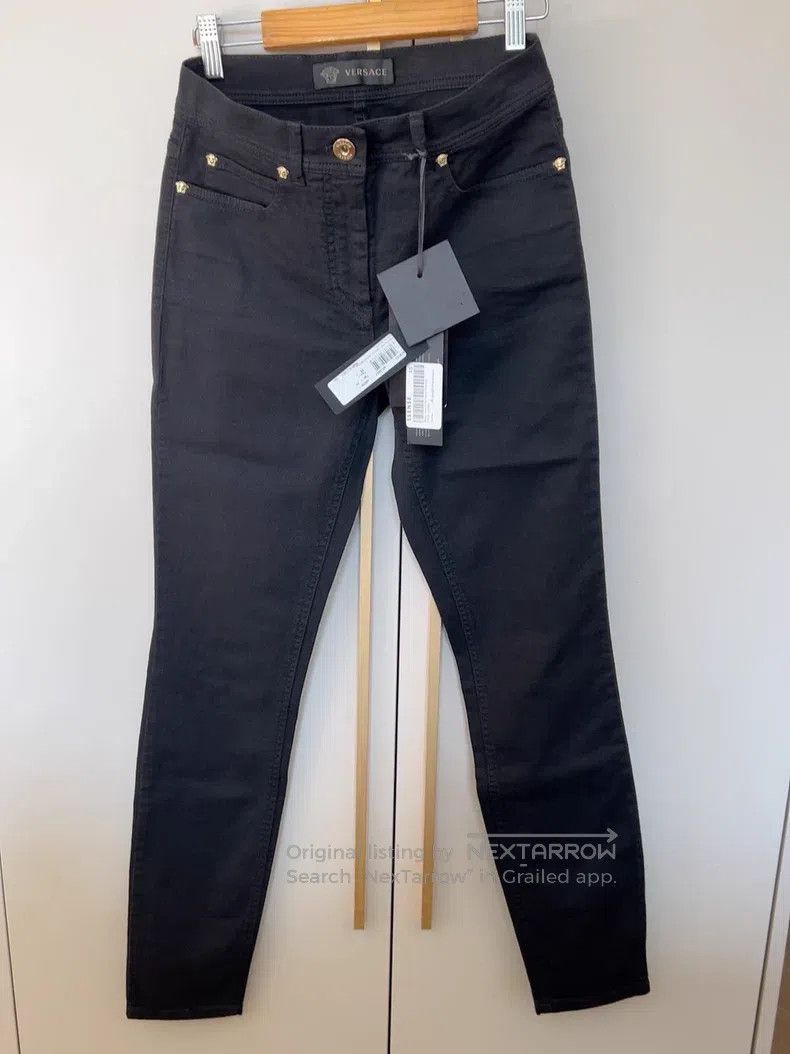 Versace Versace Pure black jeans Size US 26 / EU 42 - 1 Thumbnail