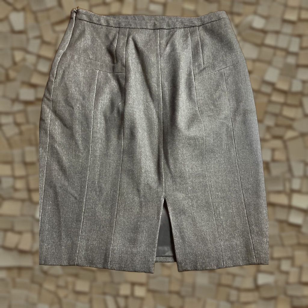 Express Express Design Studio Pencil Skirt Size 2 Charcoal Gray Above Knee Back Slit Womens Slender Skirt Size 26" / US 2 / IT 38 - 1 Thumbnail