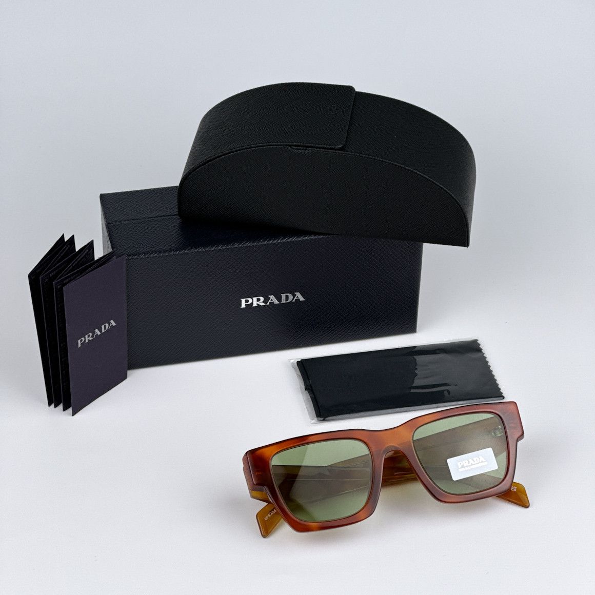 Prada NEW Prada PRA06S 11P60C Square Unisex Sunglasses PR A06S Size ONE SIZE - 10 Thumbnail