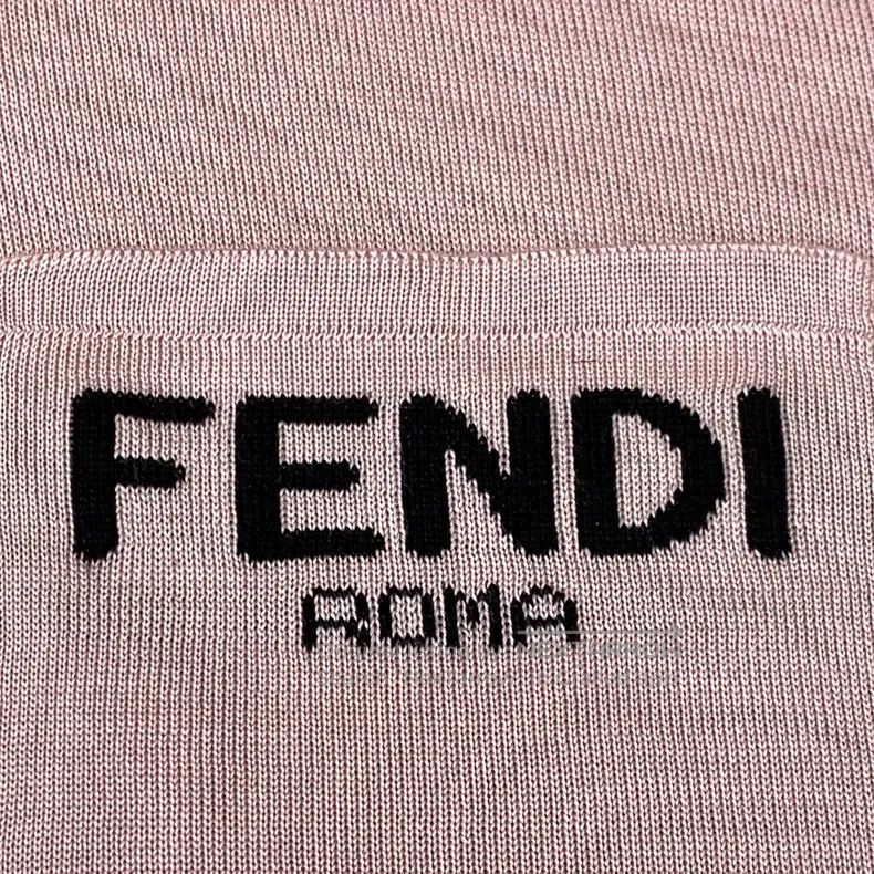 Fendi Fendi Flesh-colored letter inlay mulberry silk high neck l Size XXS / US 00 / IT 34 - 5 Thumbnail