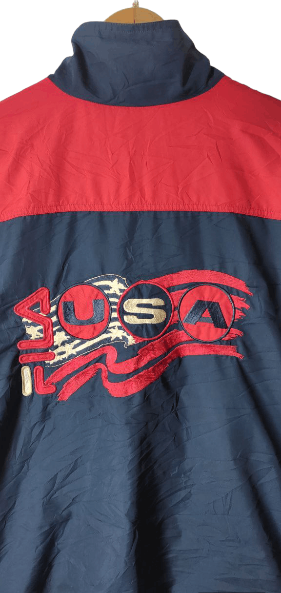 Fila VINTAGE FILA USA EMBROIDERY WINDBREAKER JACKET Size US L / EU 52-54 / 3 - 7 Thumbnail
