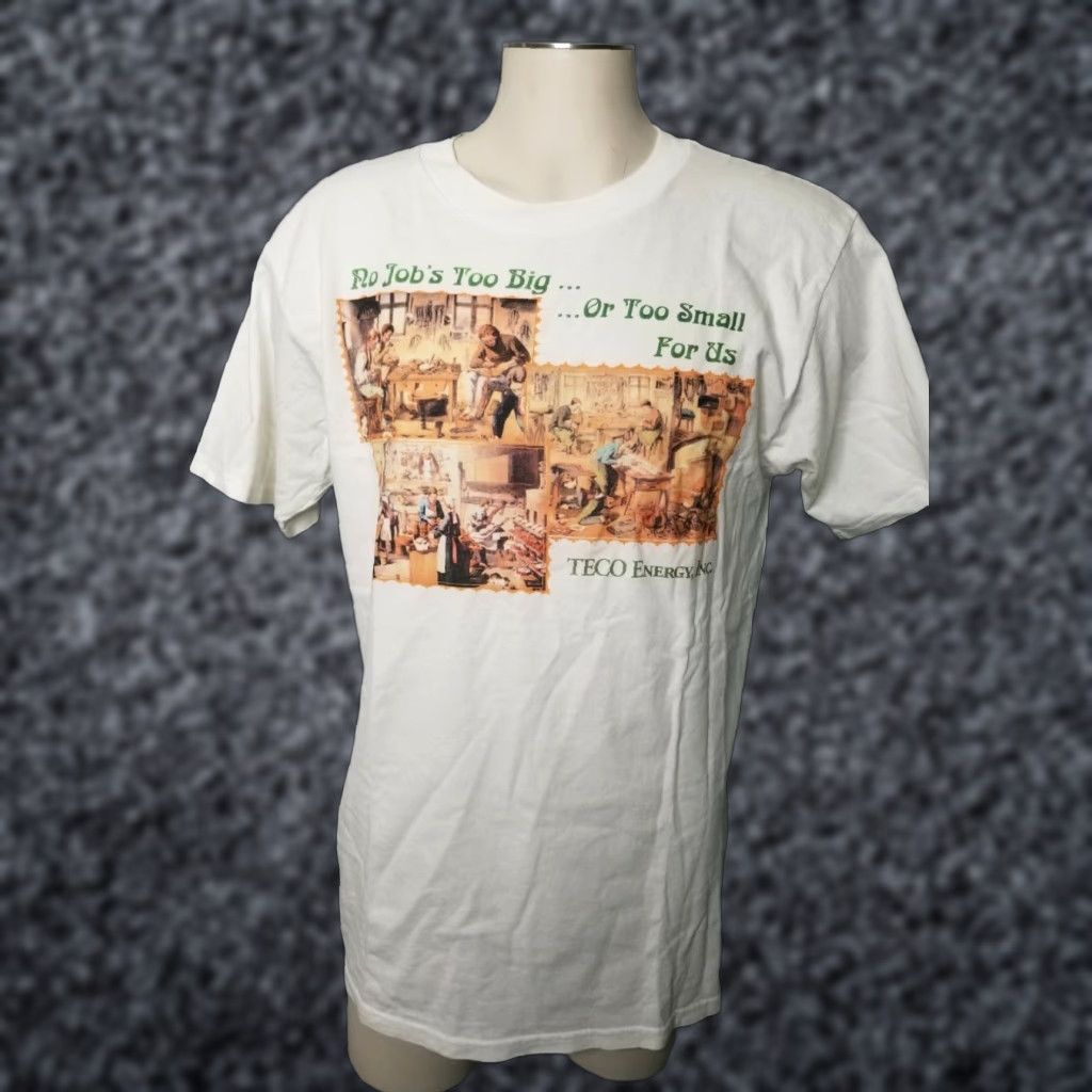 Gildan Vintage Mens L Tampa Electric TECO Volunteers Double-Sided T Shirt Size US L / EU 52-54 / 3 - 1 Thumbnail