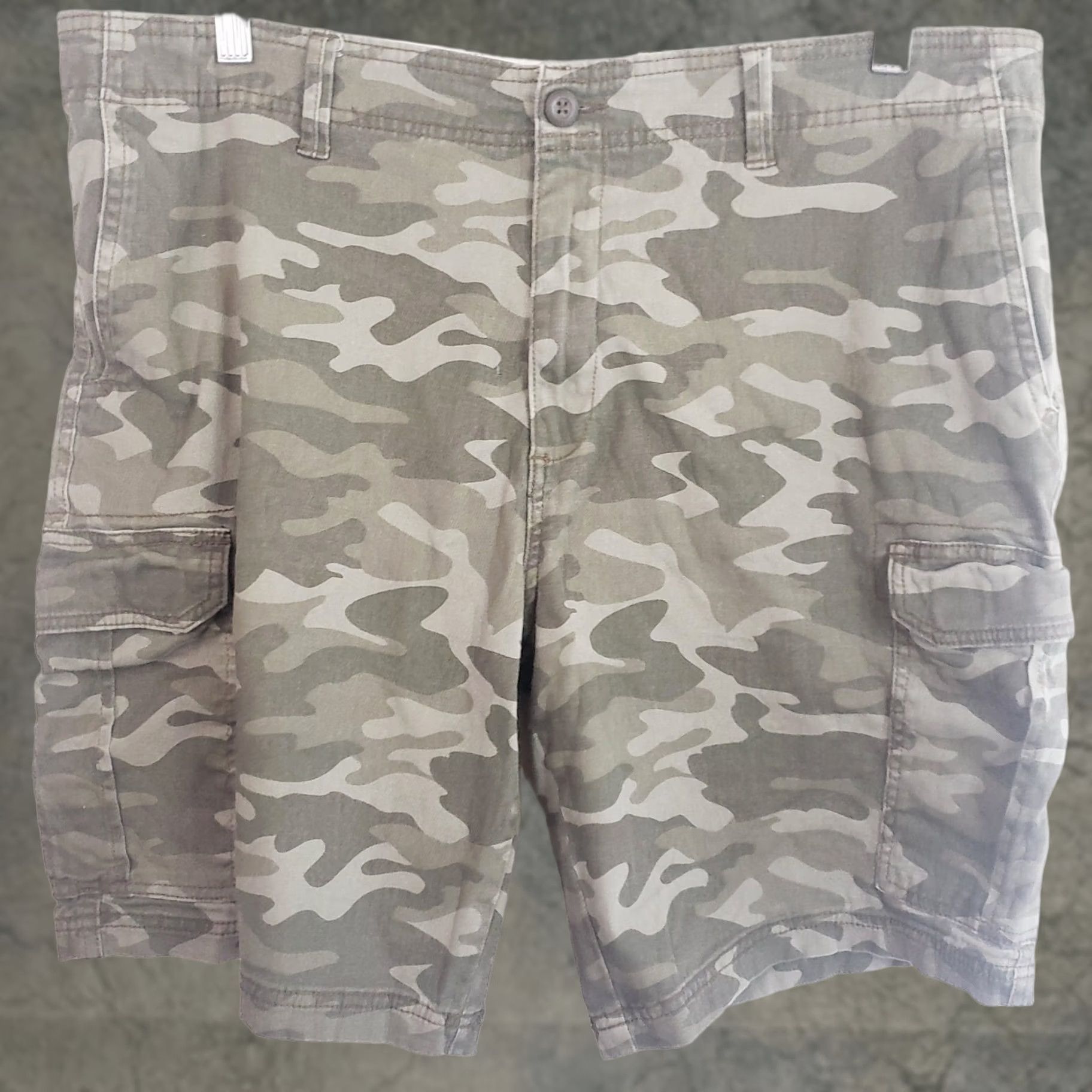 George George Camo Cargo Shorts Men's 38 Cotton Stretch Snap 10" Inseam Grunge Preppy Size US 38 / EU 54 - 1 Thumbnail