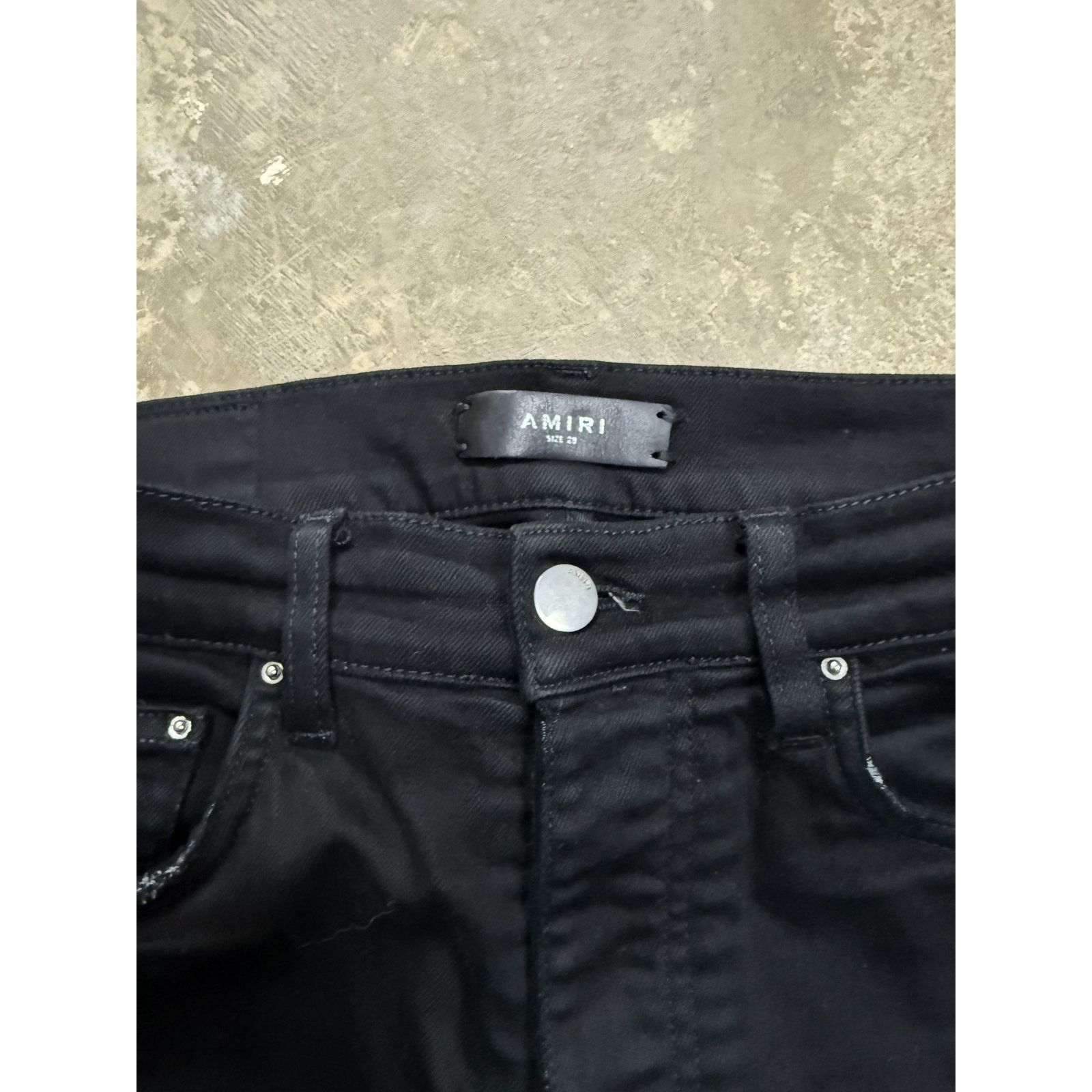 Amiri Amiri Jeans Black Thrasher Plain 28 Used Size US 28 / EU 44 - 2 Thumbnail