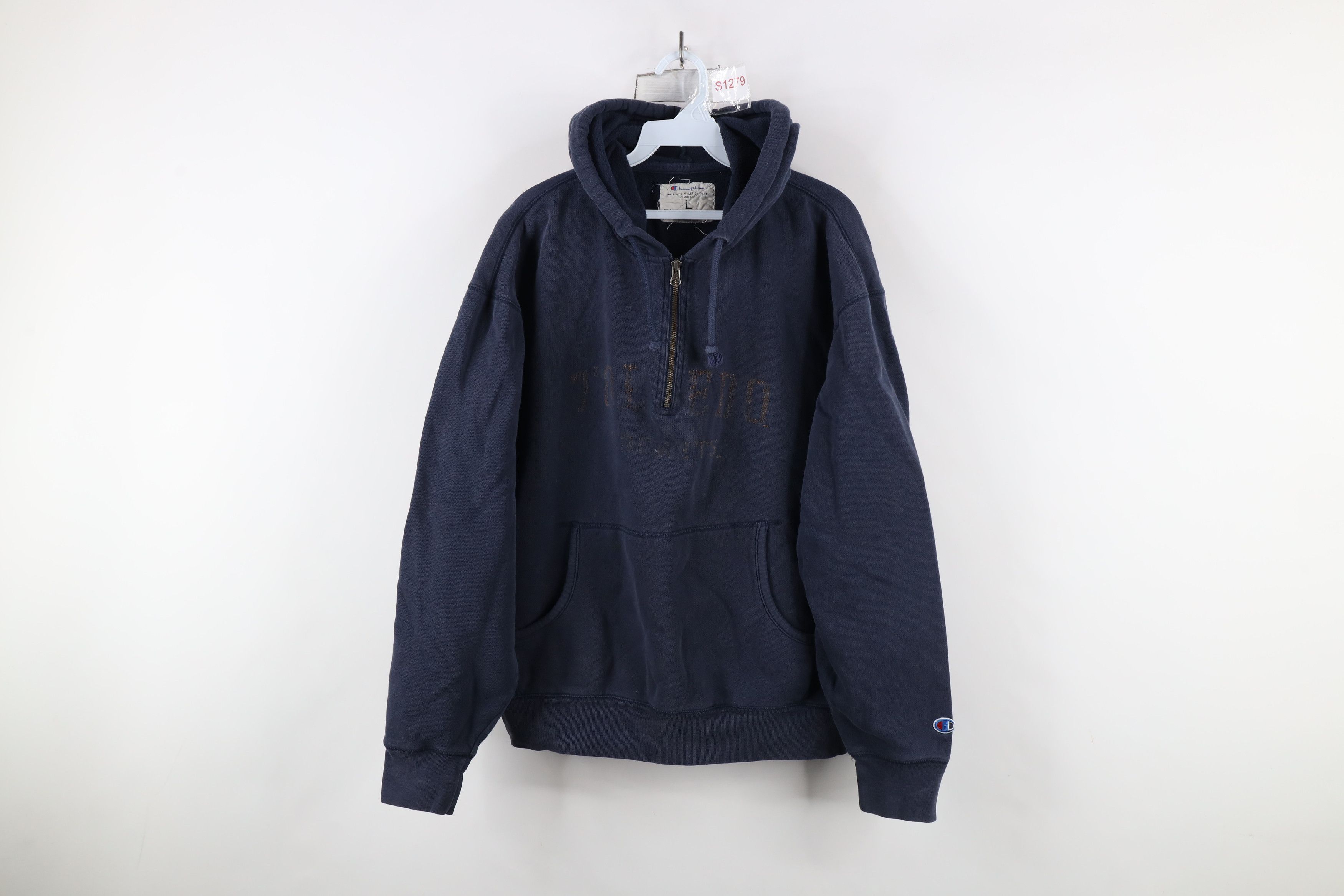 Champion × Vintage Vintage Champion University of Toledo Half Zip Sweatshirt Size US L / EU 52-54 / 3 - 1 Thumbnail