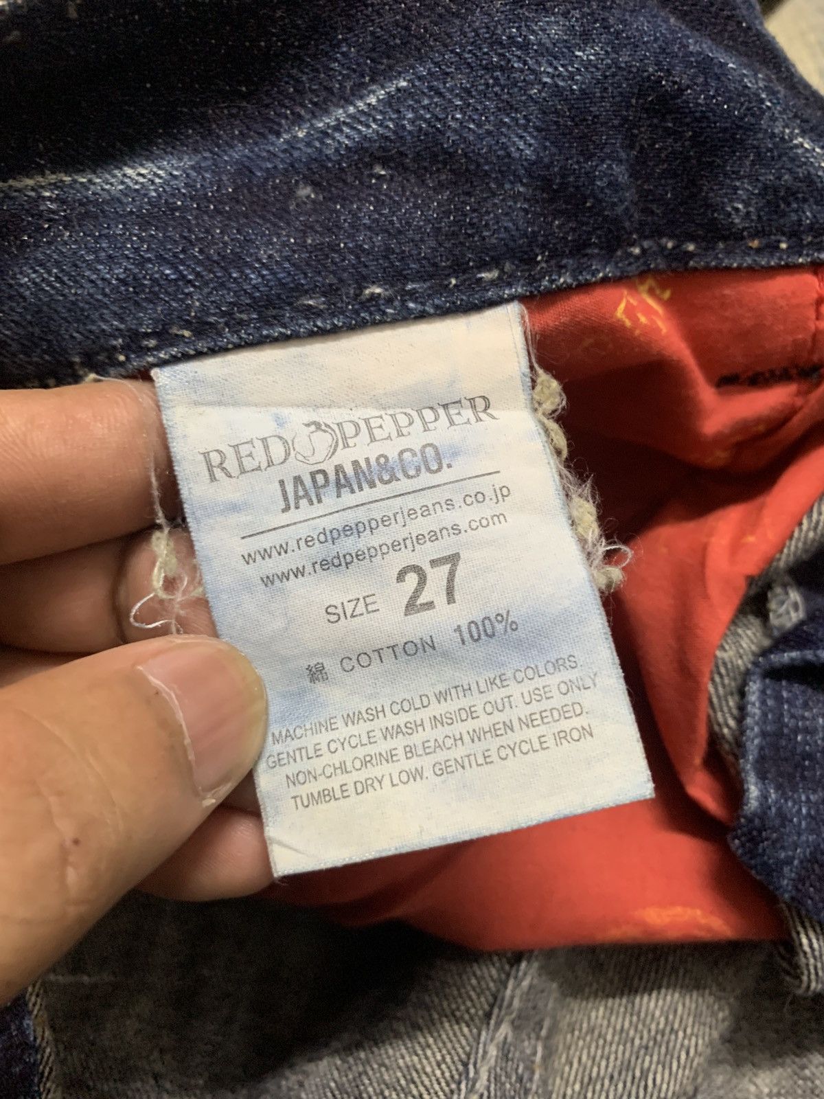 If Six Was Nine Vintage Red pepper Flared Distressed Jeans Size US 32 / EU 48 - 13 Thumbnail