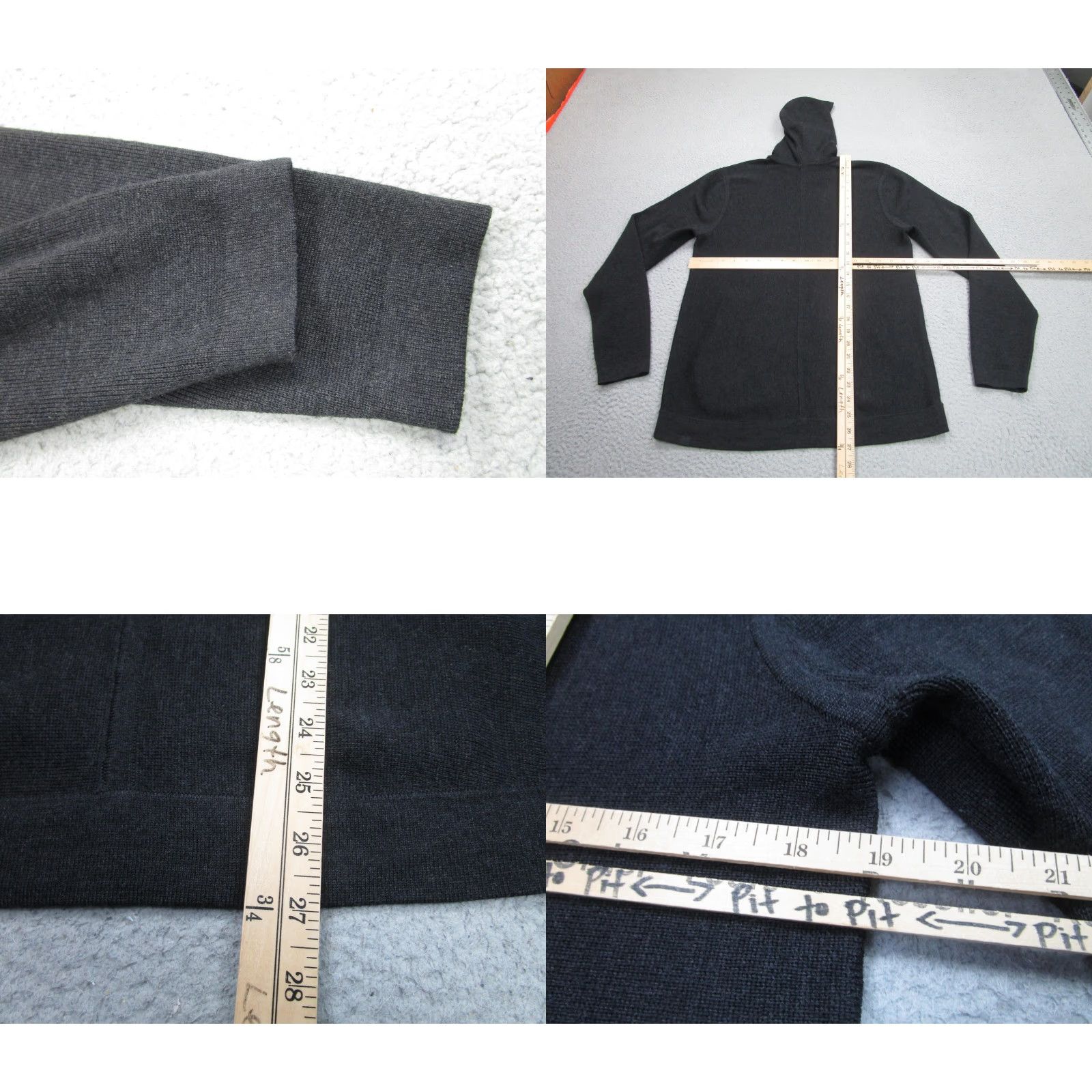 Lululemon Lululemon Hoodie Mens Medium Gray Merino Wool Pullover Athletic Size US M / EU 48-50 / 2 - 8 Thumbnail