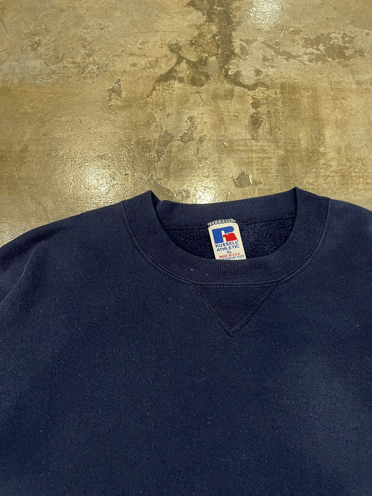 Russell Athletic Vintage Russel Navy Blue Sweatshirts Size US XL / EU 56 / 4 - 3 Thumbnail