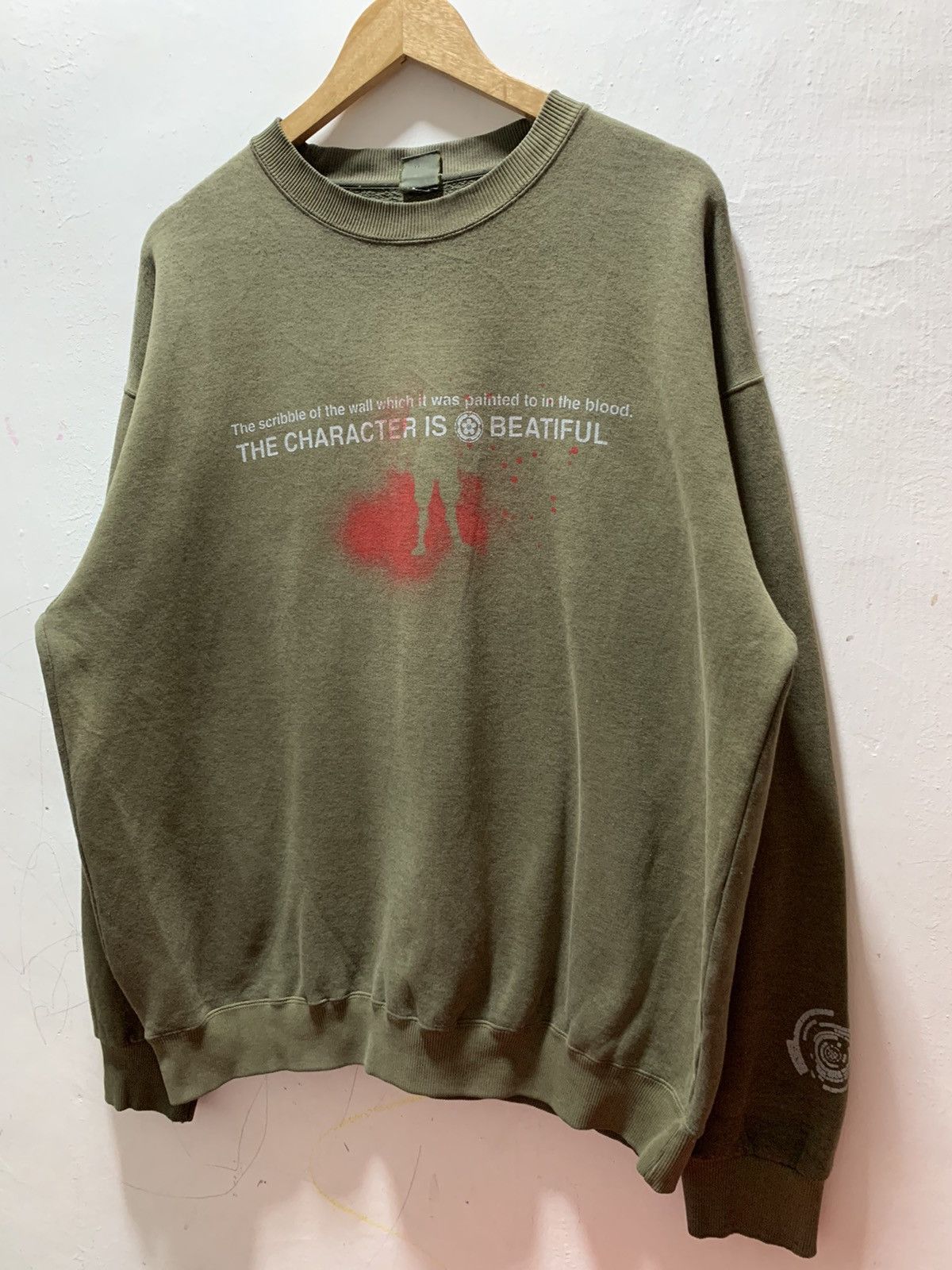 Japanese Brand Vintage Grunge Painted to in the Blood Archival Sweatshirt Size US XL / EU 56 / 4 - 5 Thumbnail