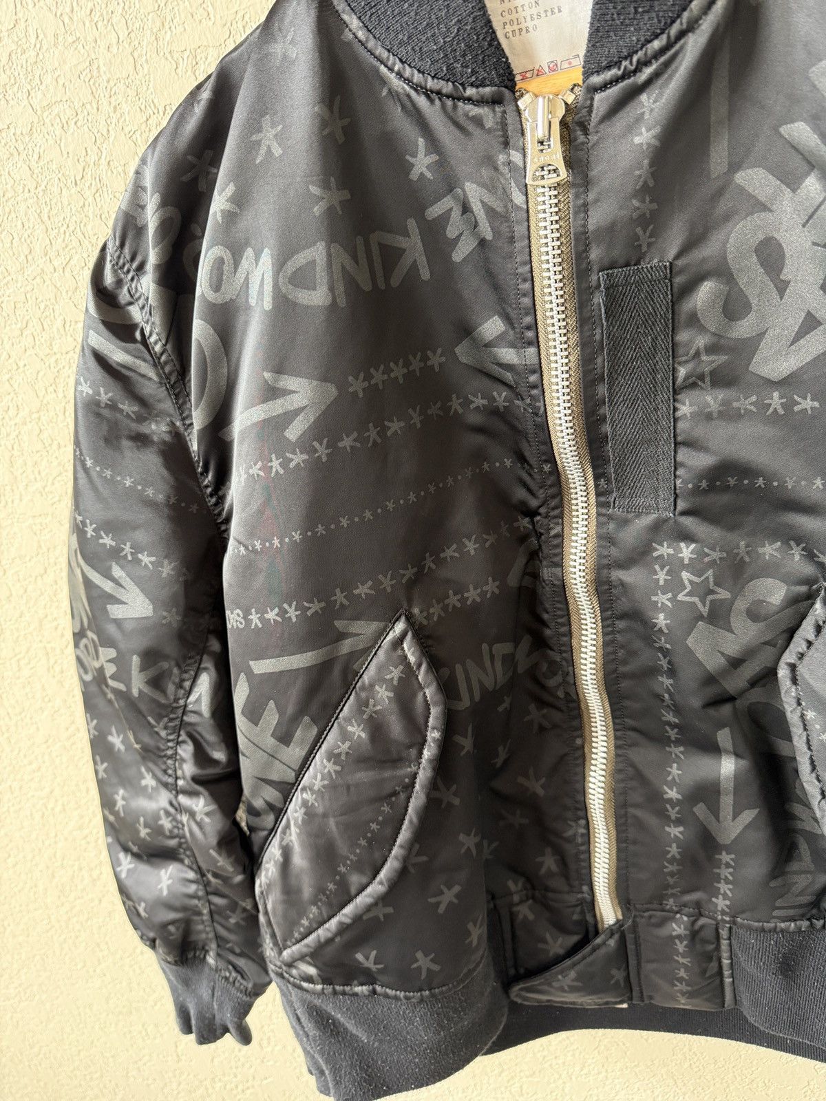 Sacai Sacai Eric Haze Bandana Graffiti Bomber Jacket Black Size US S / EU 44-46 / 1 - 4 Thumbnail