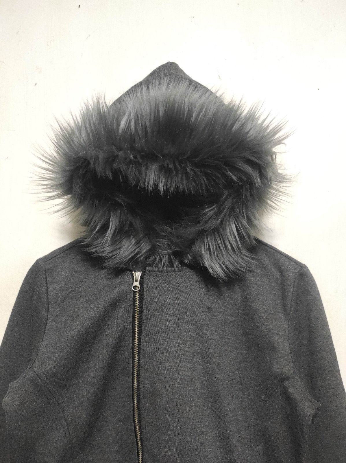 Japanese Brand RageBlue Asymmetrical zip fur hoodie LGB style Size US S / EU 44-46 / 1 - 3 Thumbnail