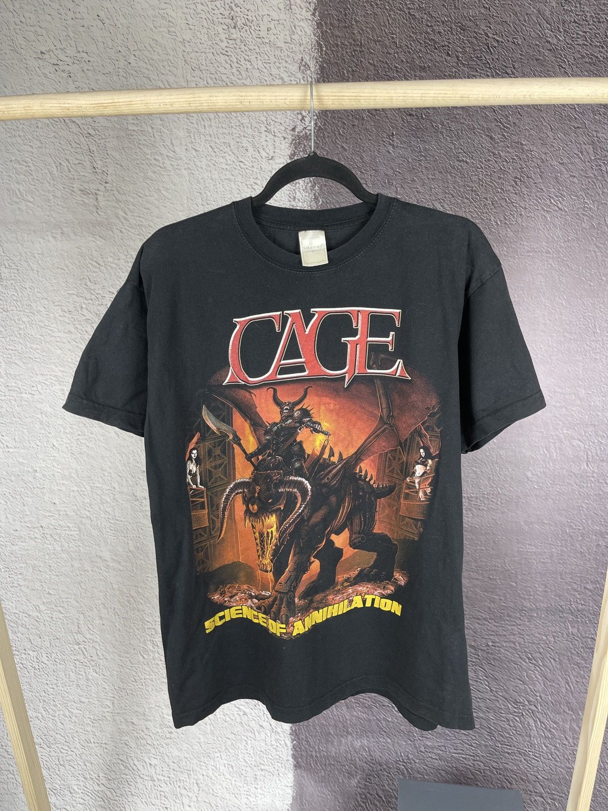 Band Tees × Vintage Cage Science of Annihilation metal band tee shirt vintage Size US L / EU 52-54 / 3 - 1 Thumbnail