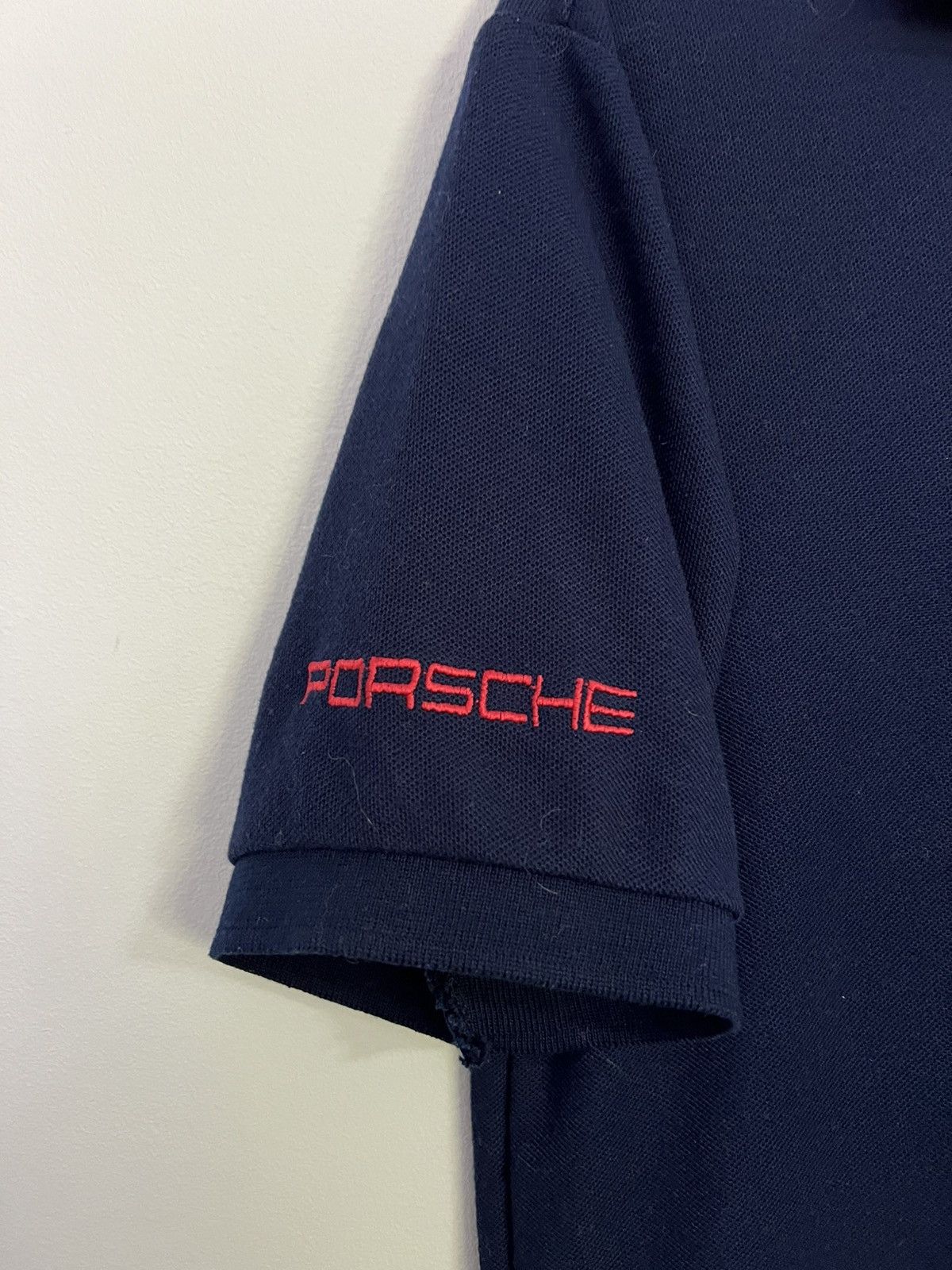 Porsche Design × Vintage Y2K Porsche Sportscar Racing 2-Button Polo Shirt Size US L / EU 52-54 / 3 - 2 Thumbnail