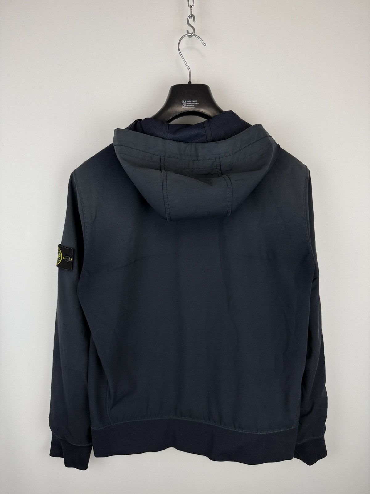 Stone Island Navy Blue Stone Island Light Soft Shell-R Jacket Size US L / EU 52-54 / 3 - 8 Thumbnail