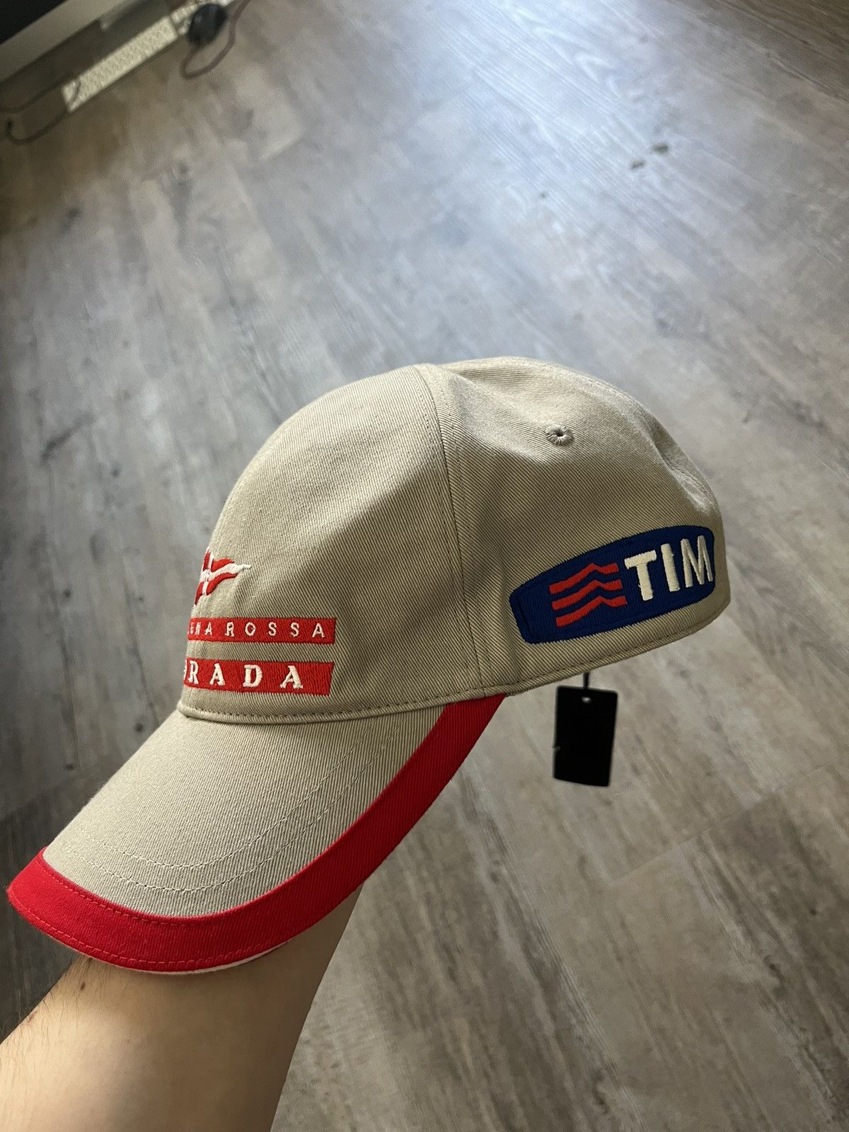 Prada Grey Luna Rossa Cap Size ONE SIZE - 2 Thumbnail