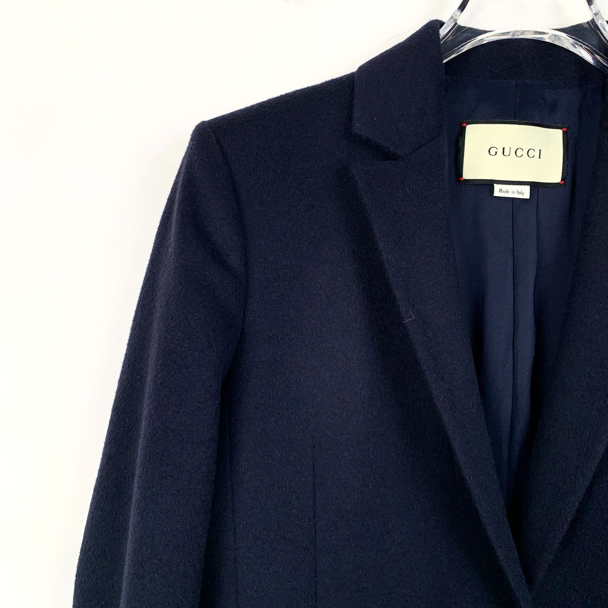 Gucci Gucci Womens Navy Wool Coat Size 36 100% Wool Made In Italy Size XS / US 0-2 / IT 36-38 - 6 Thumbnail