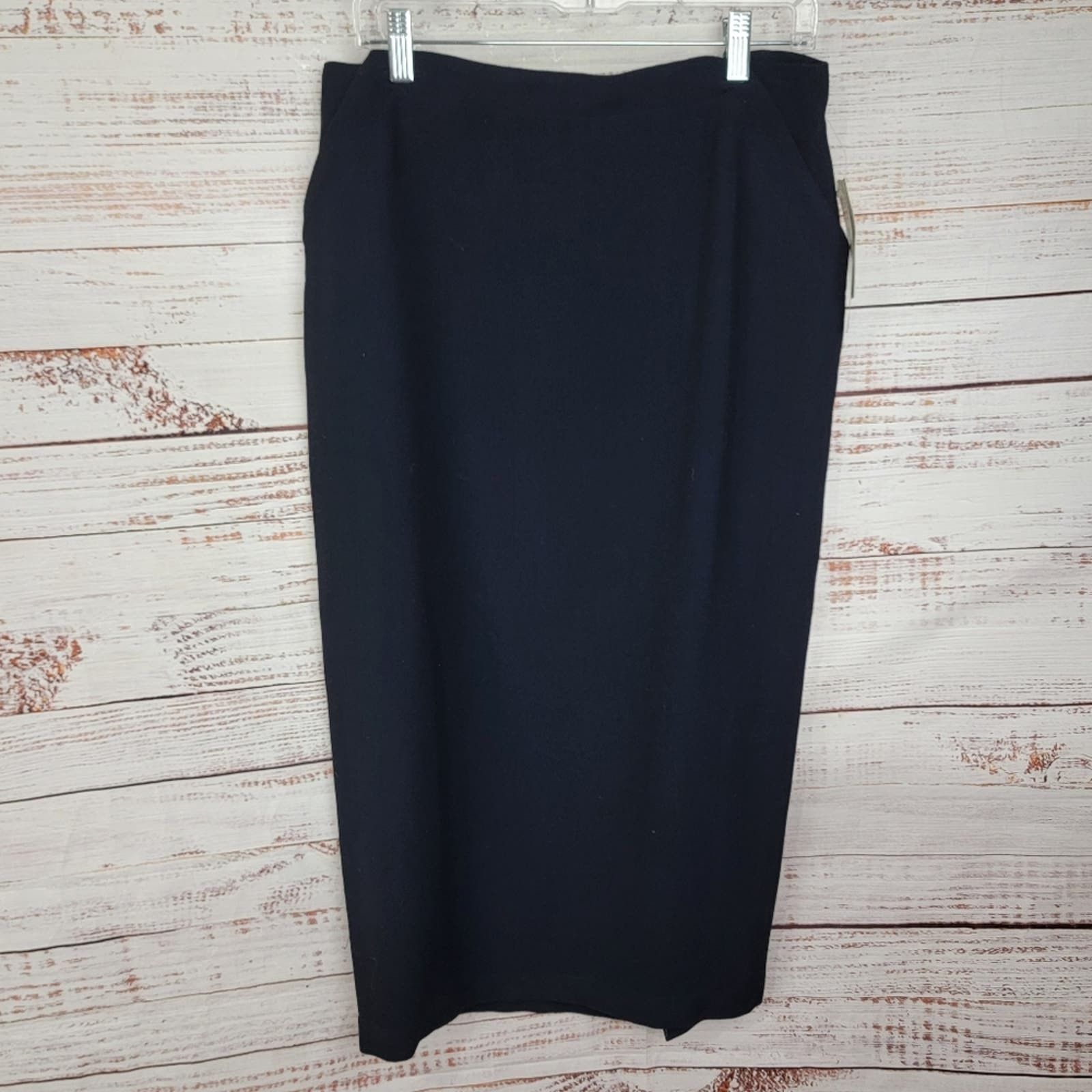 image of Lauren Ralph Lauren Vintage Laurent Ralph Laurent Wool Women's Midi Skirt Size 12P in Blue