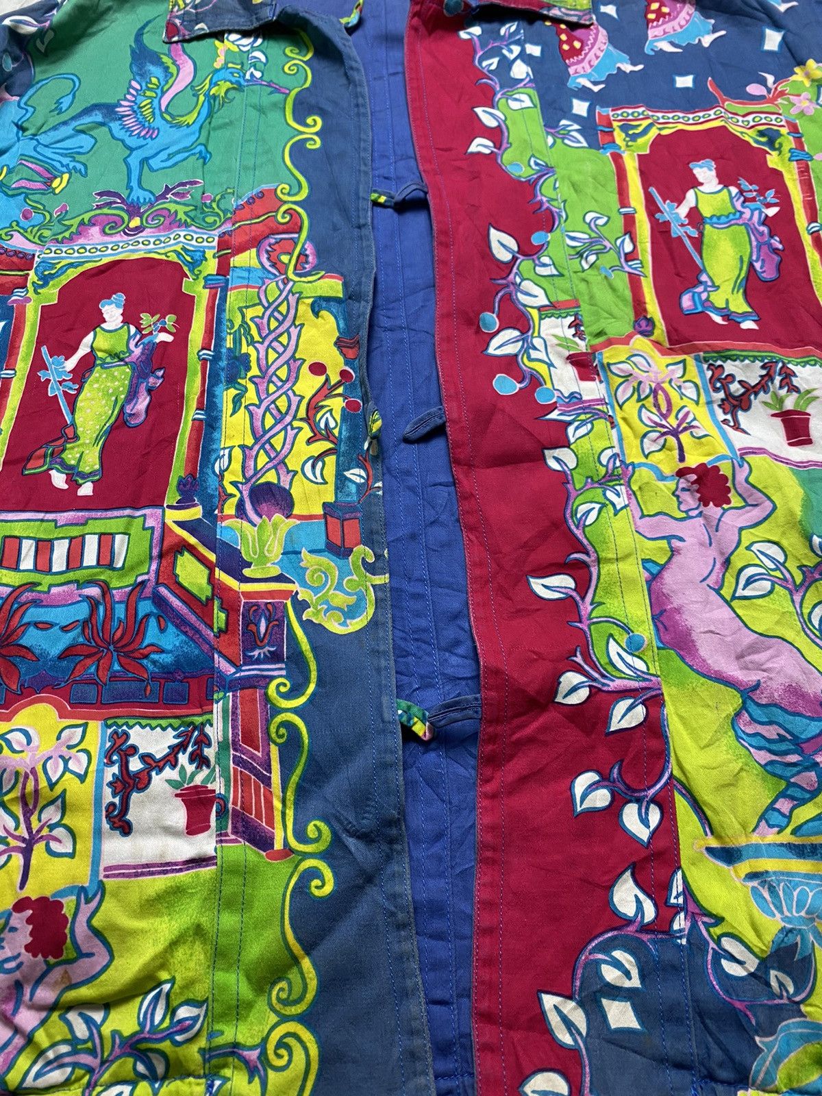 Louis Feraud LOUIS FERAUD PARIS Psychedelic Abstract Blouse Shirt Size US XXL / EU 58 / 5 - 7 Thumbnail