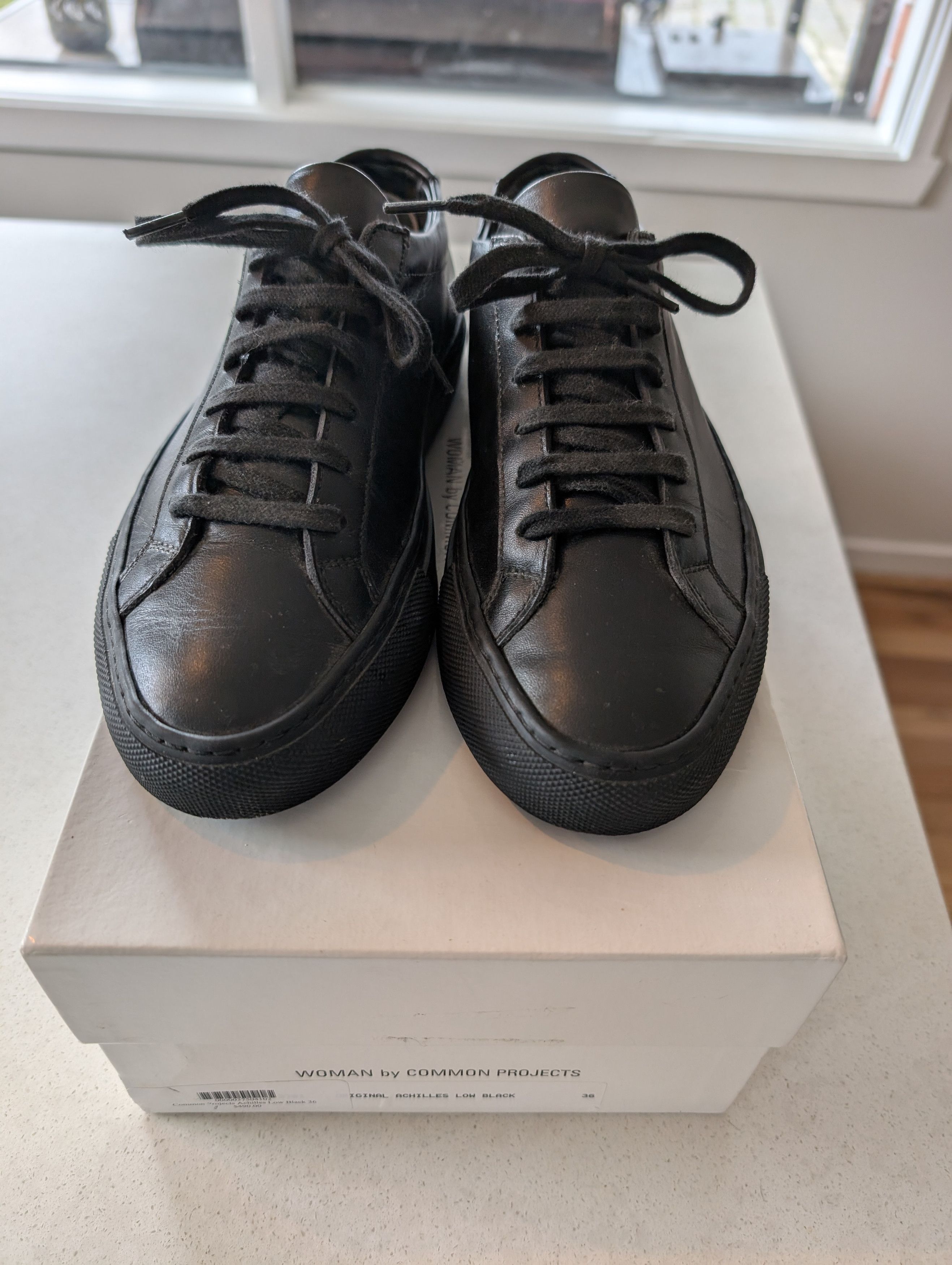 Common Projects Common Projects Achilles Low Black Size US 6 / IT 36 - 5 Thumbnail