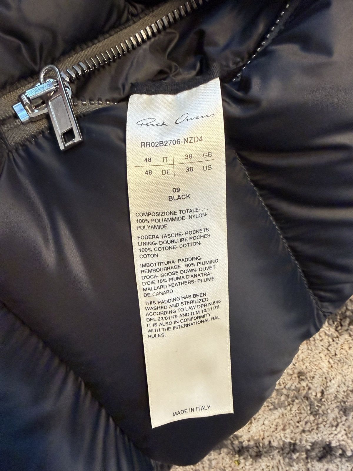 Rick Owens Rick Owens Gimp Puffer Vest Size US M / EU 48-50 / 2 - 7 Thumbnail