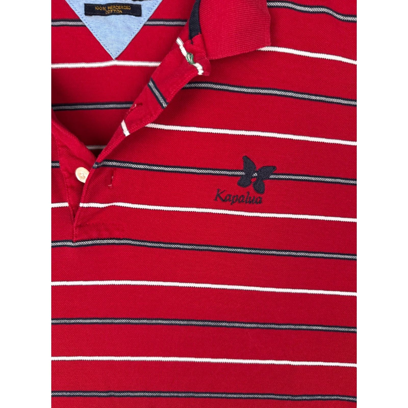 Tommy Hilfiger Tommy Hilfiger Golf Polo Shirt Adult Medium Red Stripe 100% Cotton Size US M / EU 48-50 / 2 - 6 Thumbnail