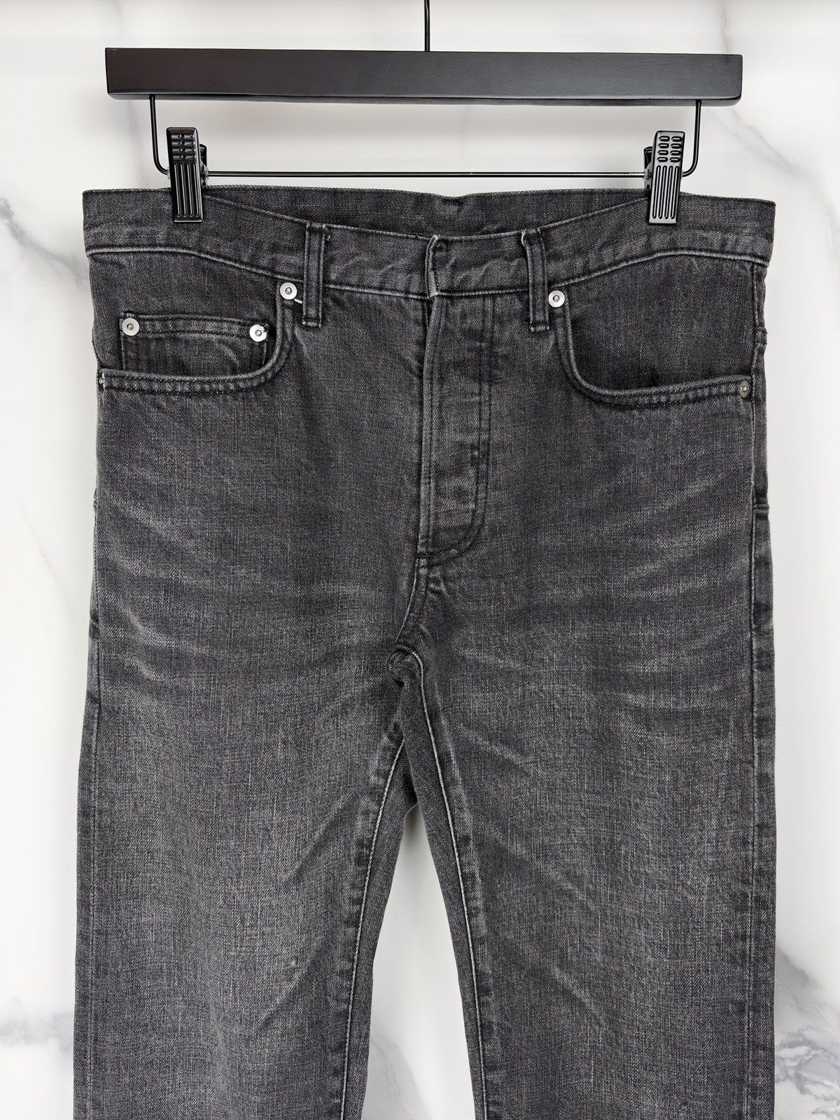 Dior SS08 Dior Homme Black Clawmark Denim Jeans KVA Size US 29 - 2 Thumbnail