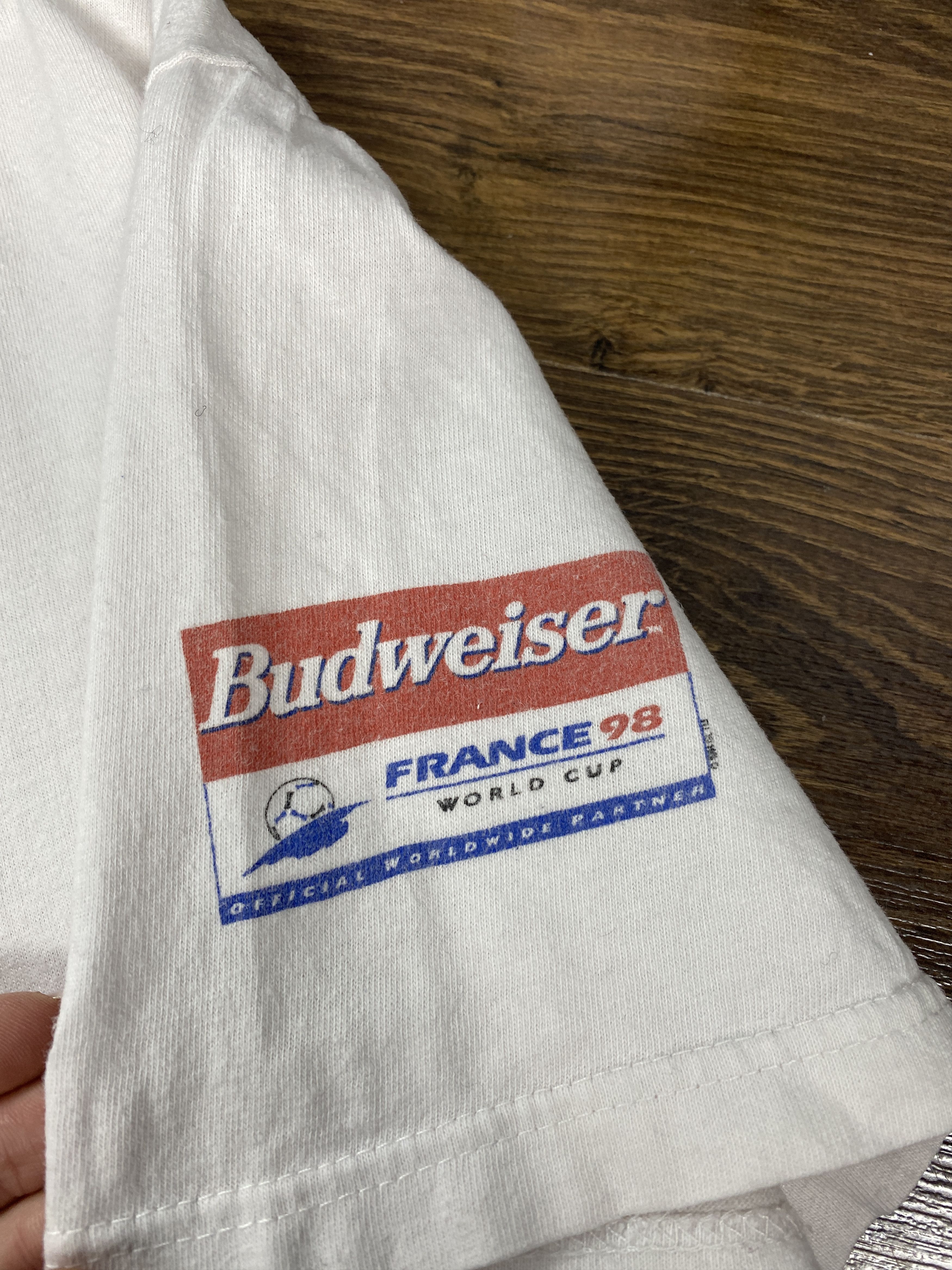 Budweiser Budweiser 1998 vintage France world cup t-shirt Size US XL / EU 56 / 4 - 4 Thumbnail