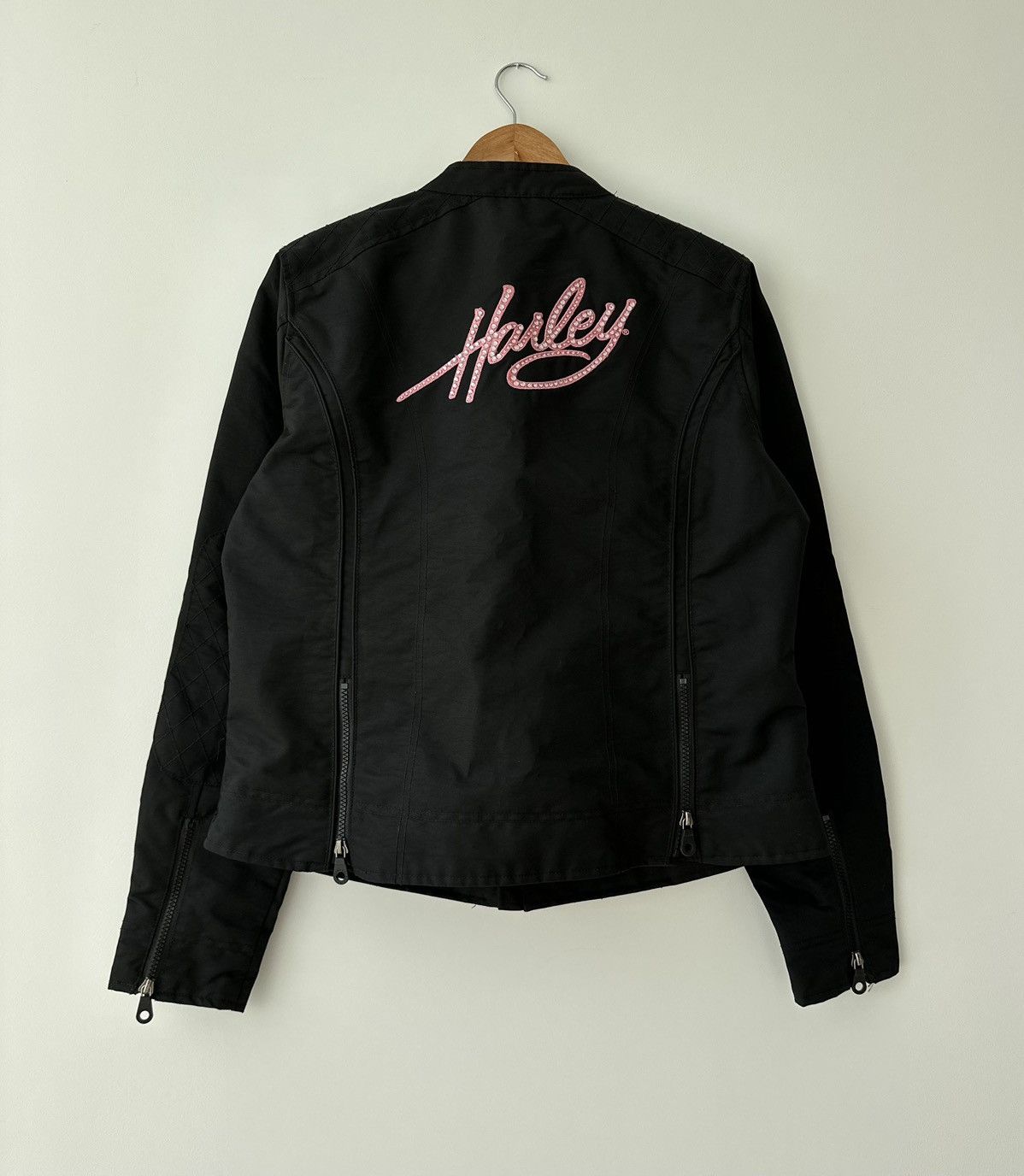 Harley Davidson × Vintage Harley-Davidson Vintage Women's Biker Logo Jacket Coat L Size L / US 10 / IT 46 - 1 Thumbnail