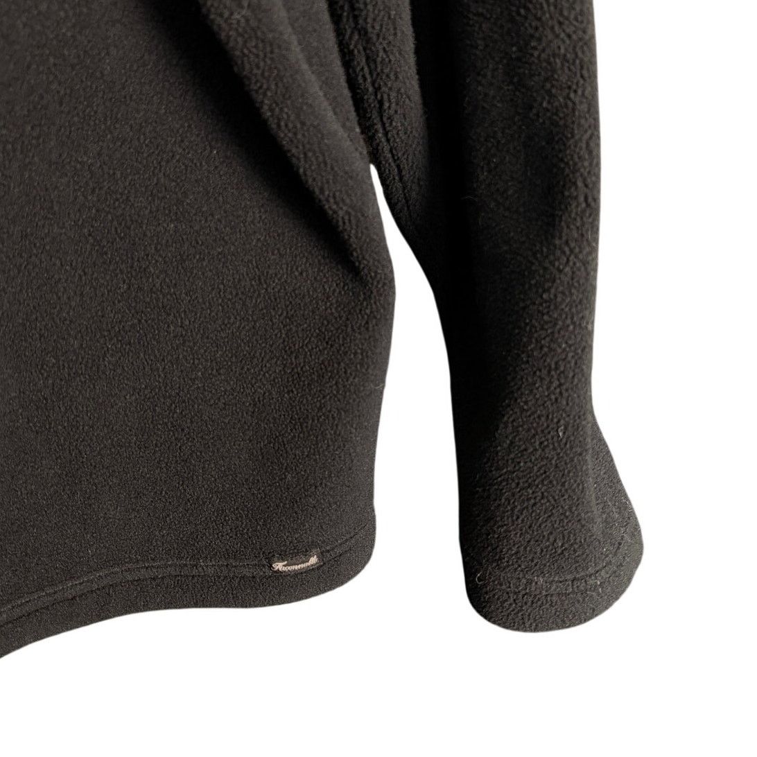 Faconnable Faconnable Black Fleece Turtleneck Pullover Sweatshirt S Size S / US 4 / IT 40 - 4 Thumbnail