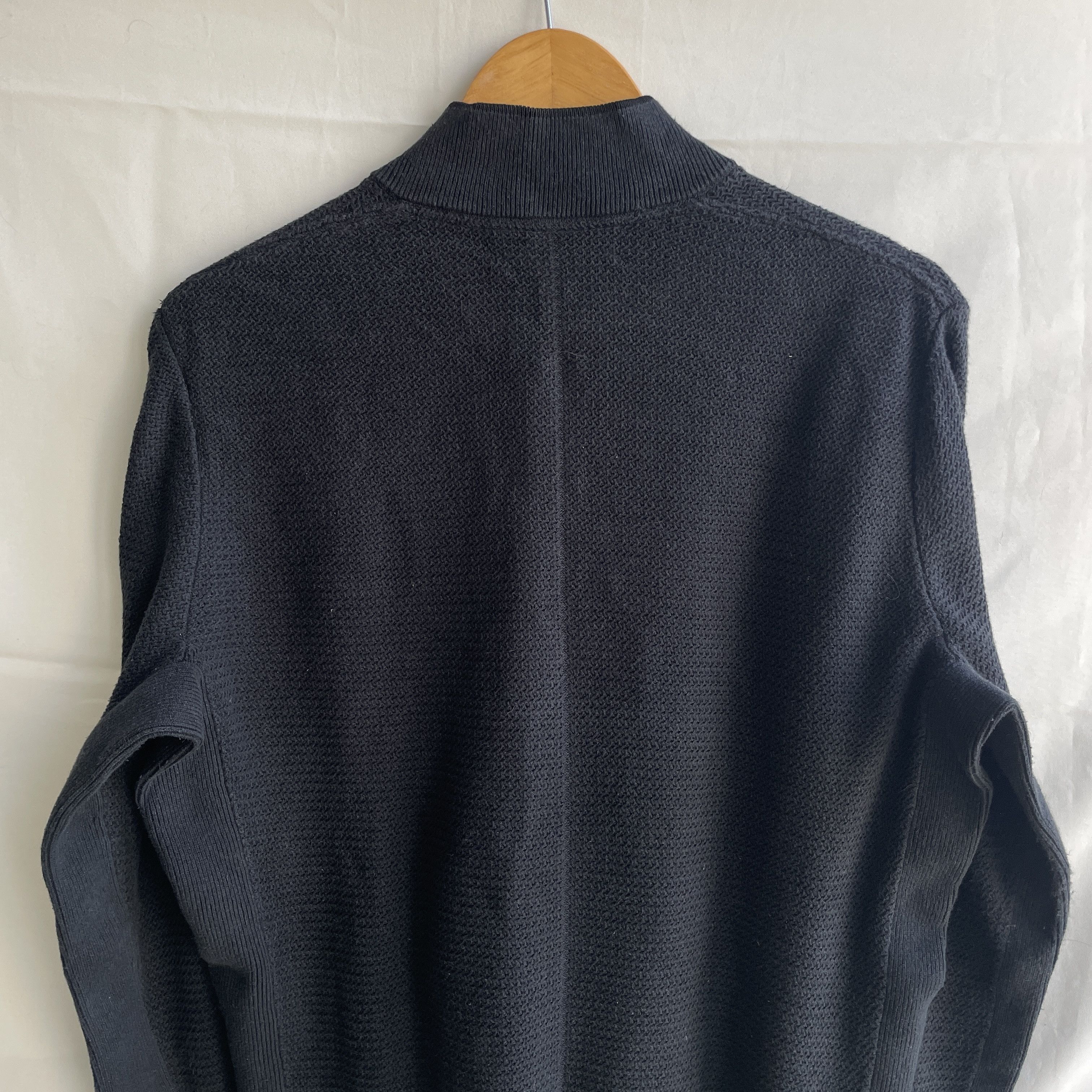 Rag & Bone Rag & Bone Cotton Hemp Zip Up Dark Navy Bomber Cardigan Size US S / EU 44-46 / 1 - 4 Thumbnail
