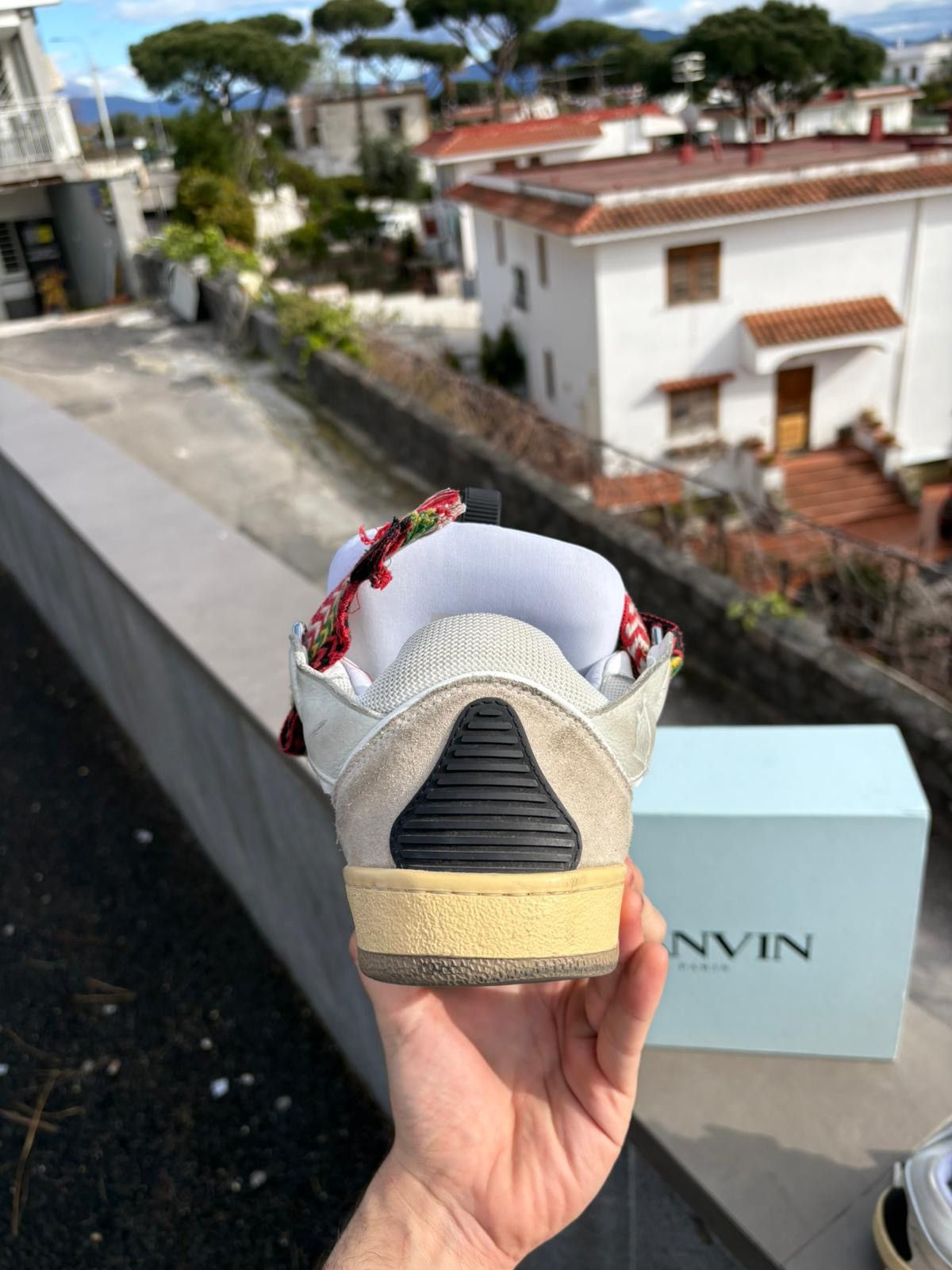 Lanvin Lanvin Curb White Ivory Sneakers Size US 11 / EU 44 - 15 Thumbnail