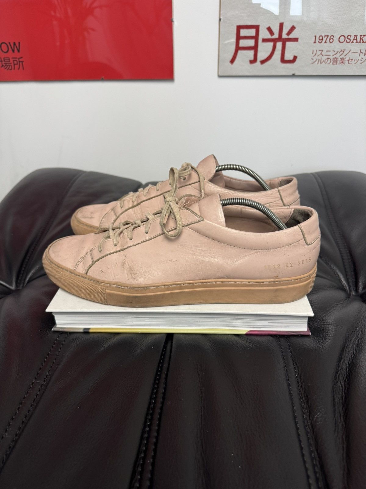 Common Projects Common Projects Achilles Low Rose Luxury Leather Sneakers Size US 9 / EU 42 - 1 Thumbnail