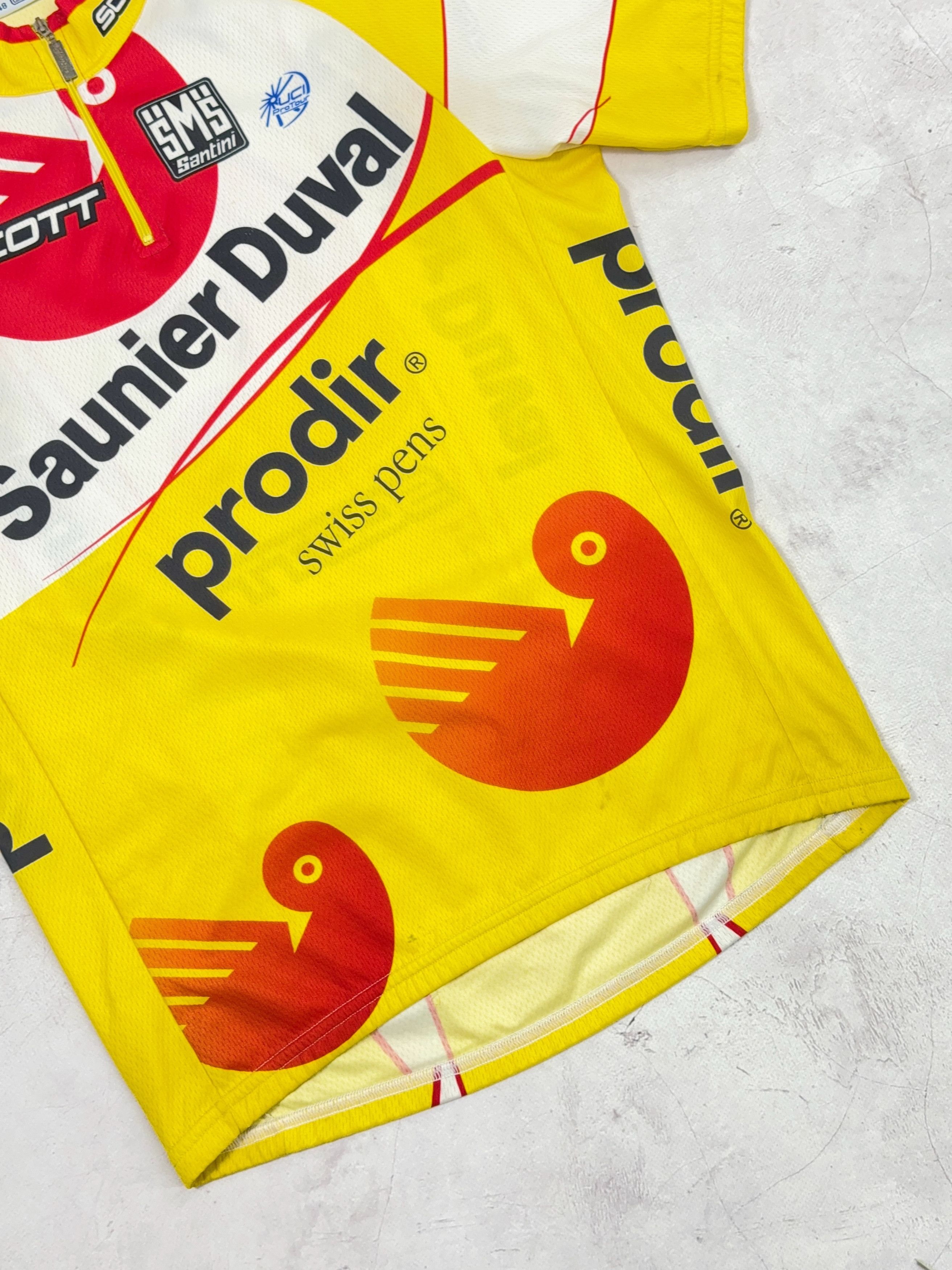 Vintage Vintage Santini Cycling Jersey 2006 Saunier Duval Prodir Size US M / EU 48-50 / 2 - 8 Thumbnail