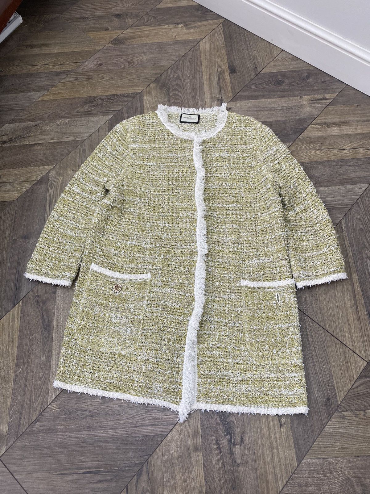 Designer × Vintage Vintage Bruno Manetti Womens Cotton Knit LS Cardigan Size XL / US 12-14 / IT 48-50 - 4 Thumbnail