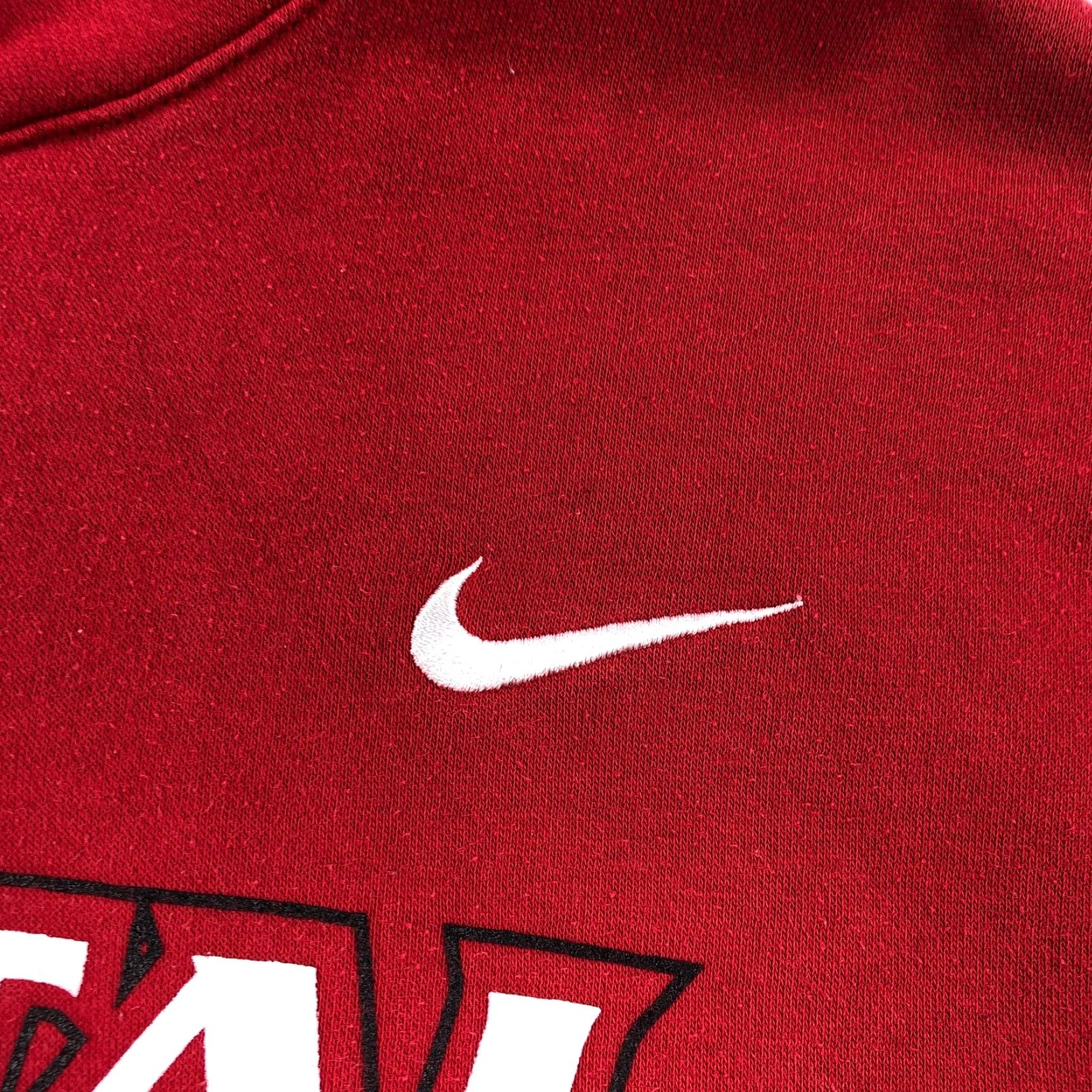 Nike Nike Hoodie Club Fleece Essentials Sportswear Pullover Long Sleeve Red L Mens Embroidered Logo Baggy? Size US L / EU 52-54 / 3 - 3 Thumbnail