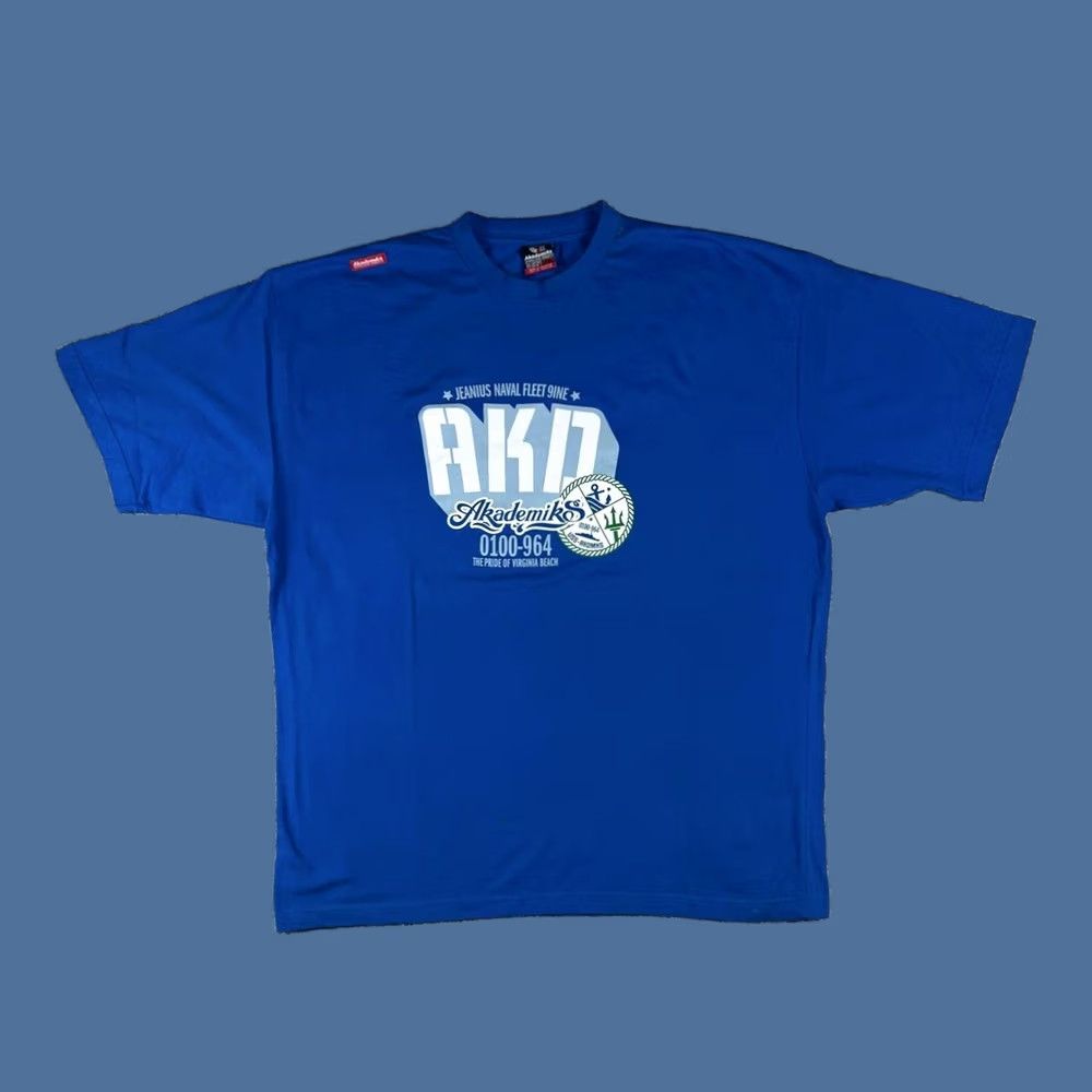 Akademiks VINTAGE Akademiks AKDM Shirt XXL Big Logo Graphic Nautical Print Y2K Hip Hop Streetwear Size US XXL / EU 58 / 5 - 1 Thumbnail