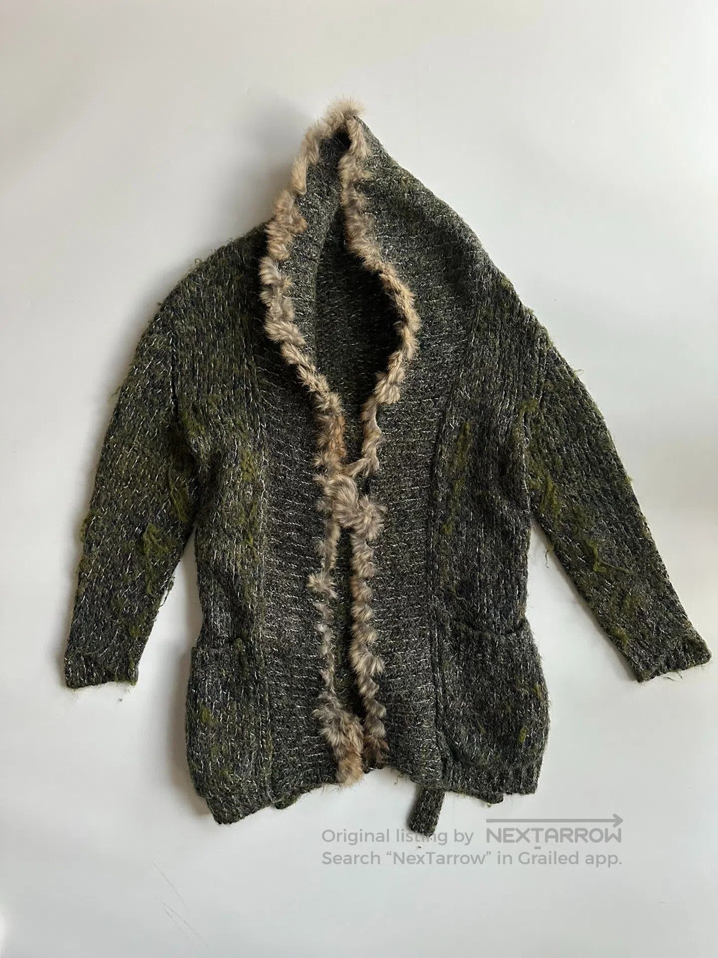 Kolor KOLOR Initial moss-pattern sweater cardigan| Size M / US 6-8 / IT 42-44 - 1 Thumbnail