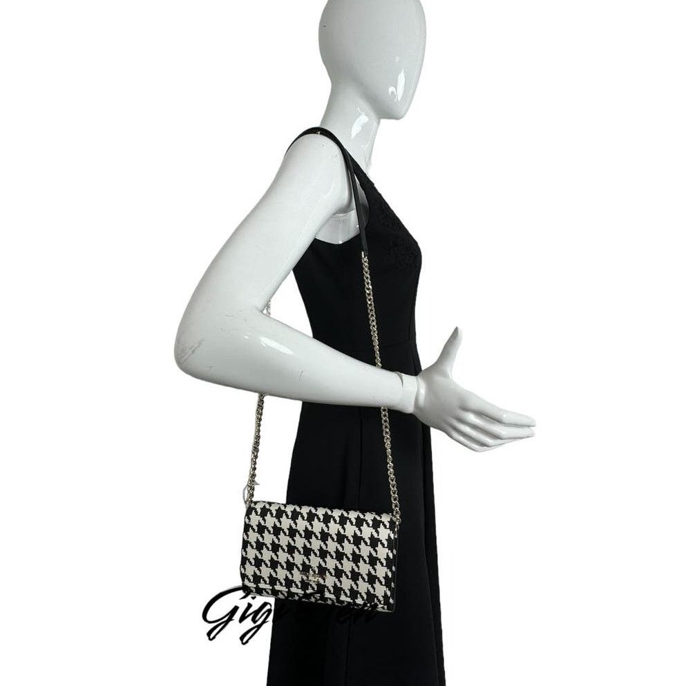 Kate Spade Kate Spade Darcy Chain Wallet Crossbody Clutch houndstooth Size ONE SIZE - 5 Thumbnail