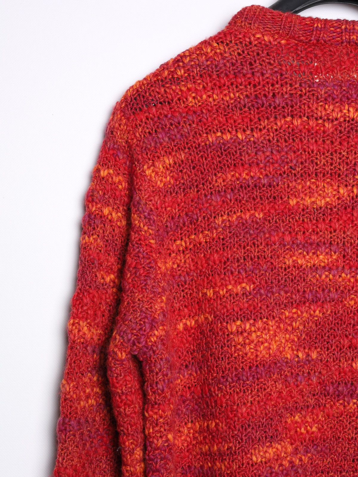 Folk Folk Acrylic Wool Sweater Orange Red Knit Size US L / EU 52-54 / 3 - 15 Thumbnail