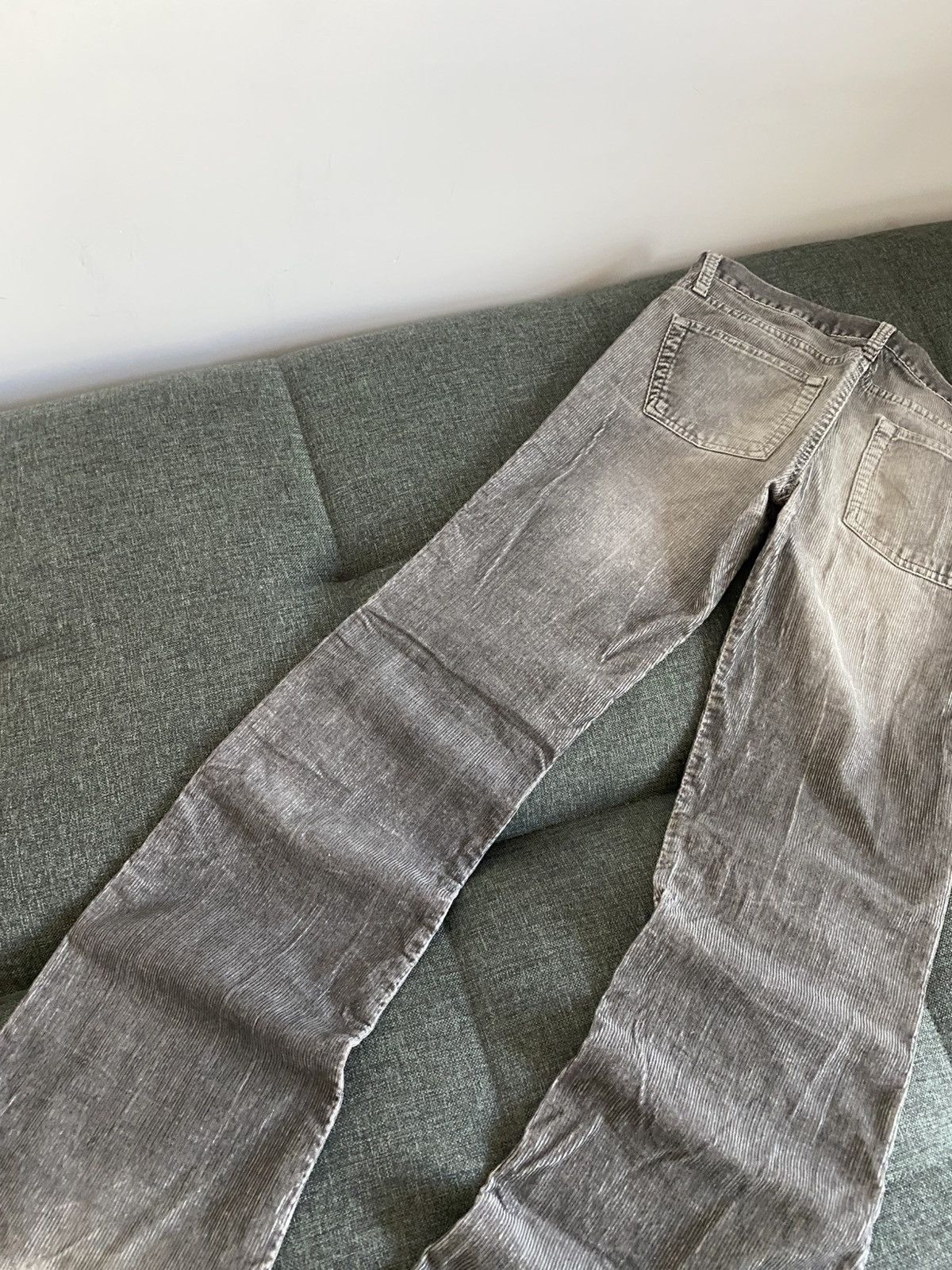 Hysteric Glamour Vintage Avant Garde Flared Velour Corduroy Pants Y2K Slim Size US 32 / EU 48 - 7 Thumbnail