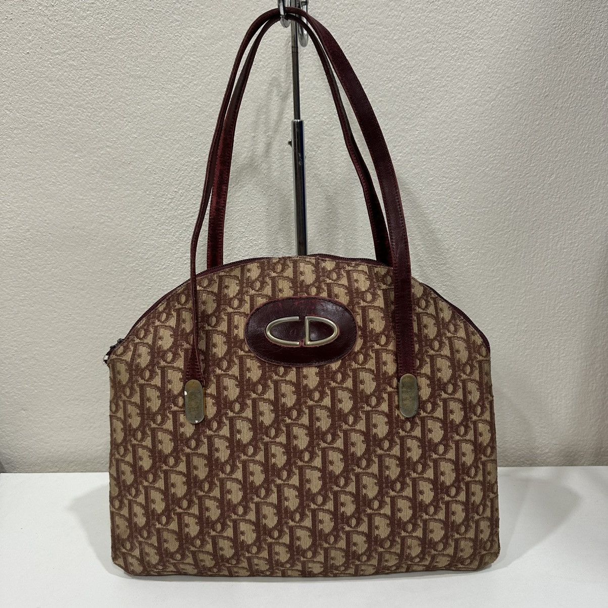 Christian Dior Monsieur ‼️YES‼️VINTAGE CHRISTIAN DIOR TROTTER CANVAS SHOULDER TOTE BAG Size ONE SIZE - 2 Thumbnail