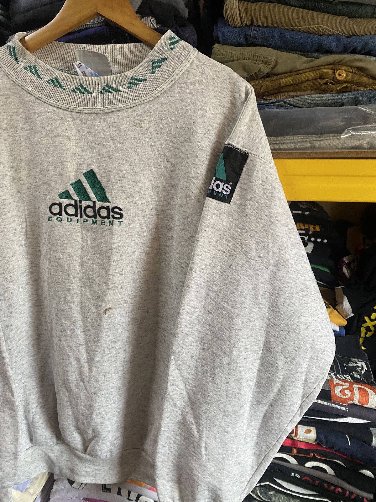 Adidas × Vintage VINTAGE ADIDAS EQUIPMENT LOGO SWEATSHIRT XL LARGE Size XL / US 12-14 / IT 48-50 - 3 Thumbnail