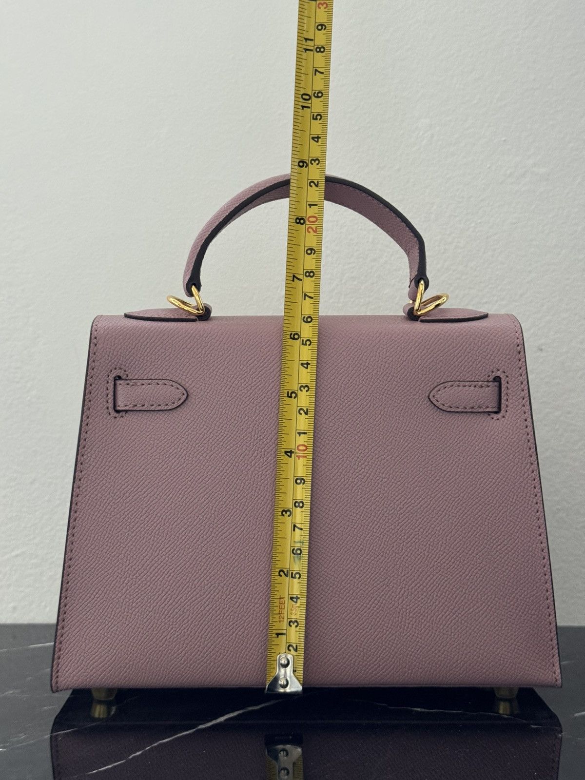Other Mauve “Kelly-Style” Top Handle Bag Size ONE SIZE - 10 Thumbnail