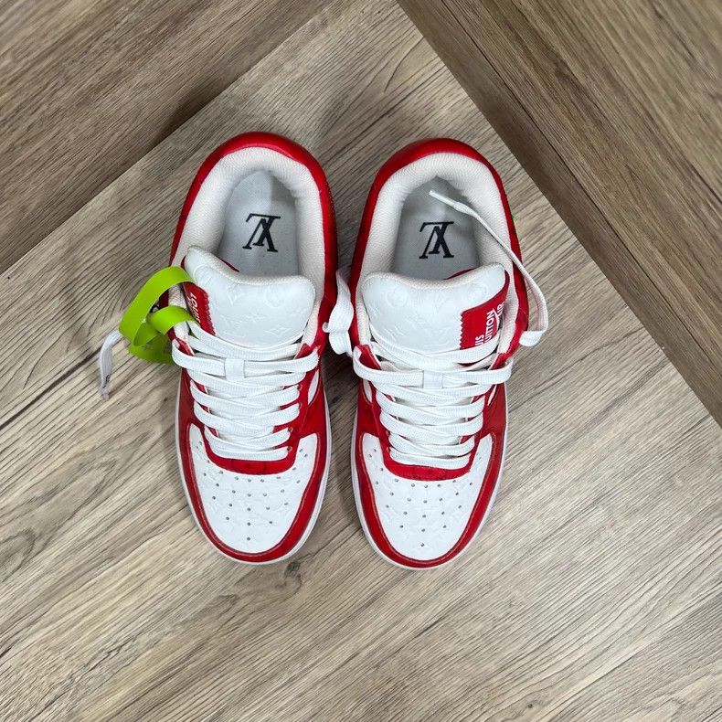 Louis Vuitton Louis Vuitton Nike co-branded AF1 white and red board shoe Size US 4 / IT 34 - 2 Thumbnail