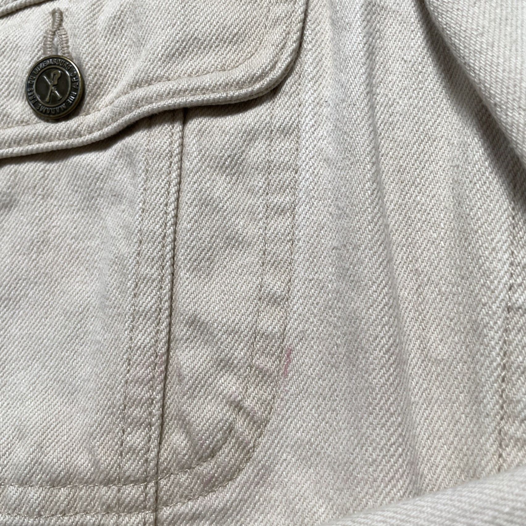 A.P.C. A.P.C. Denim Trucker Jacket Vintage Style S Unisex Beige Cotton Denim 40s 50s French Streetwear Fashion Size US S / EU 44-46 / 1 - 2 Thumbnail