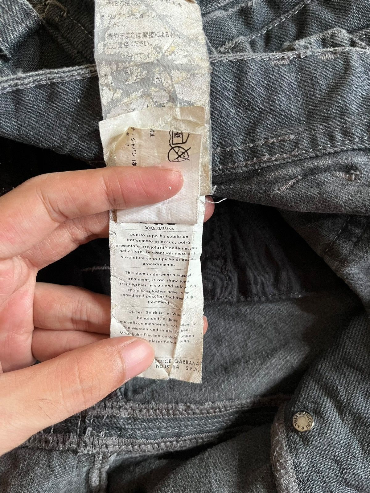 Dolce & Gabbana Vintage Dolce Gabbana Tactical Multi Pocket Baggy Jeans Size US 35 - 14 Thumbnail