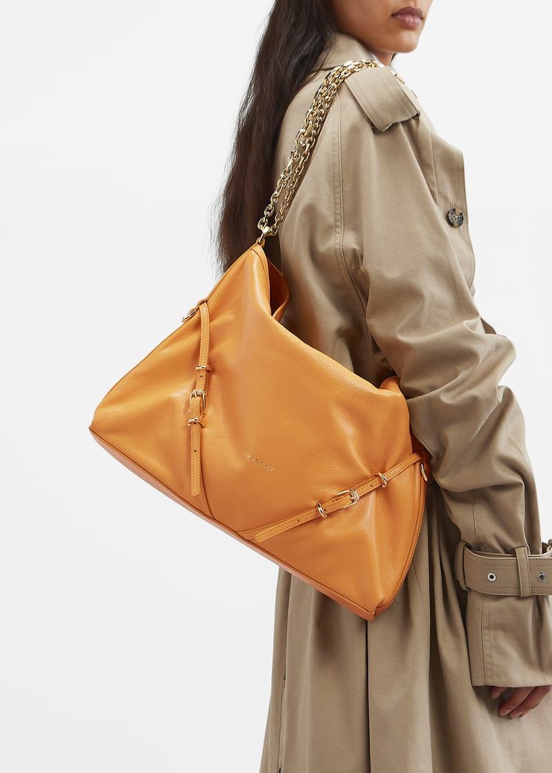 Givenchy o1w1db10525 Size: OS/Voyou Medium Chain Bag in Orange Size ONE SIZE - 5 Thumbnail