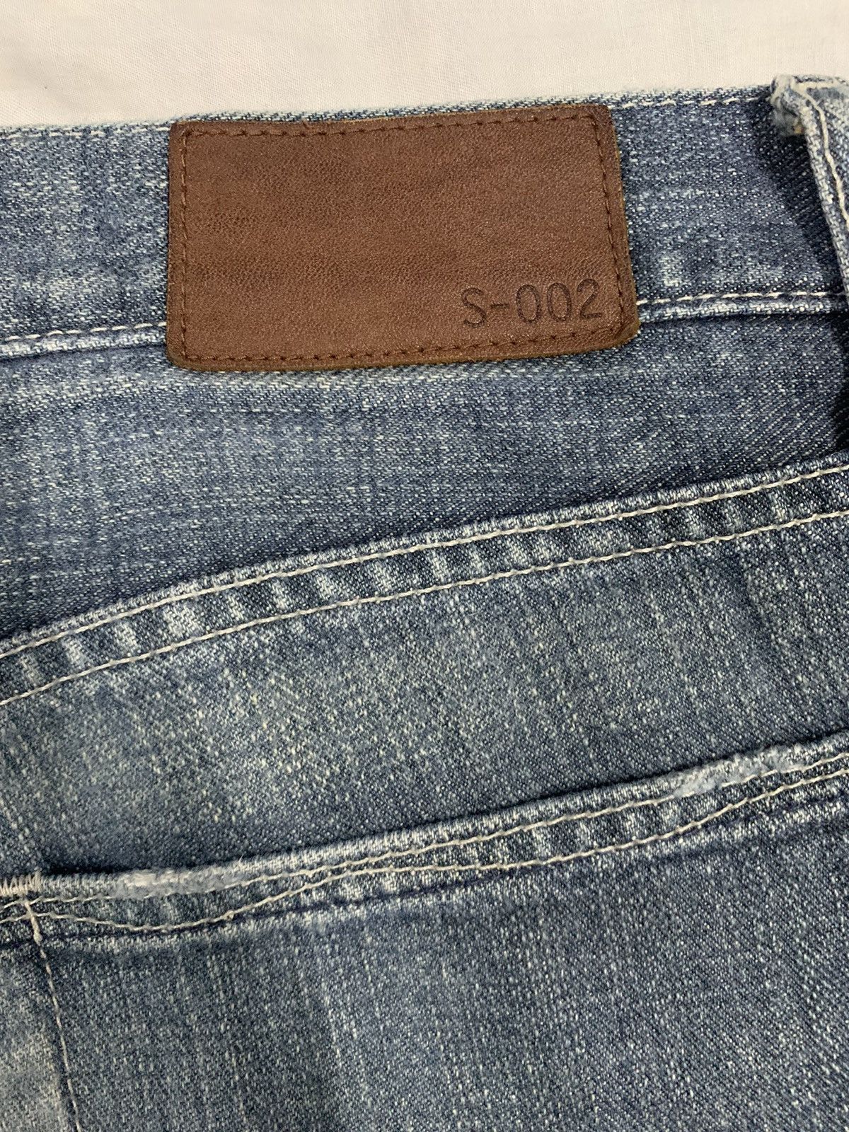 Jun Takahashi Vintage Y2K Uniqlo S002 Faded Loose Fit Distressed Jeans Size US 32 / EU 48 - 16 Thumbnail