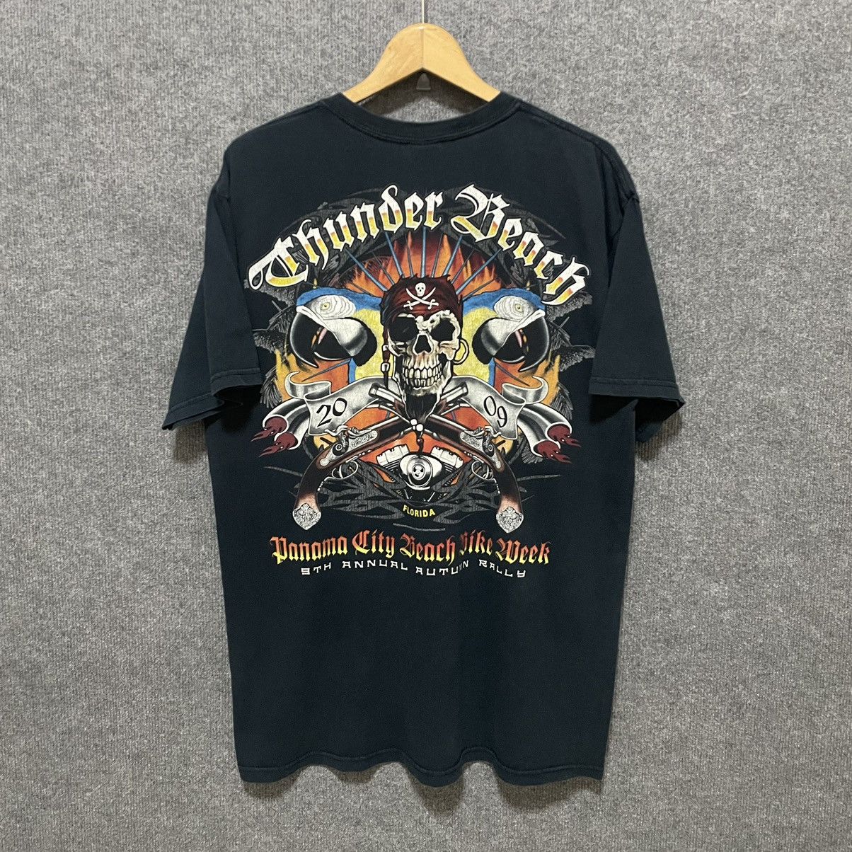 Vintage × West Coast Choppers Vintage 2009 Panama City Beach Bike Week Thunder Beach Tee Size US L / EU 52-54 / 3 - 1 Thumbnail