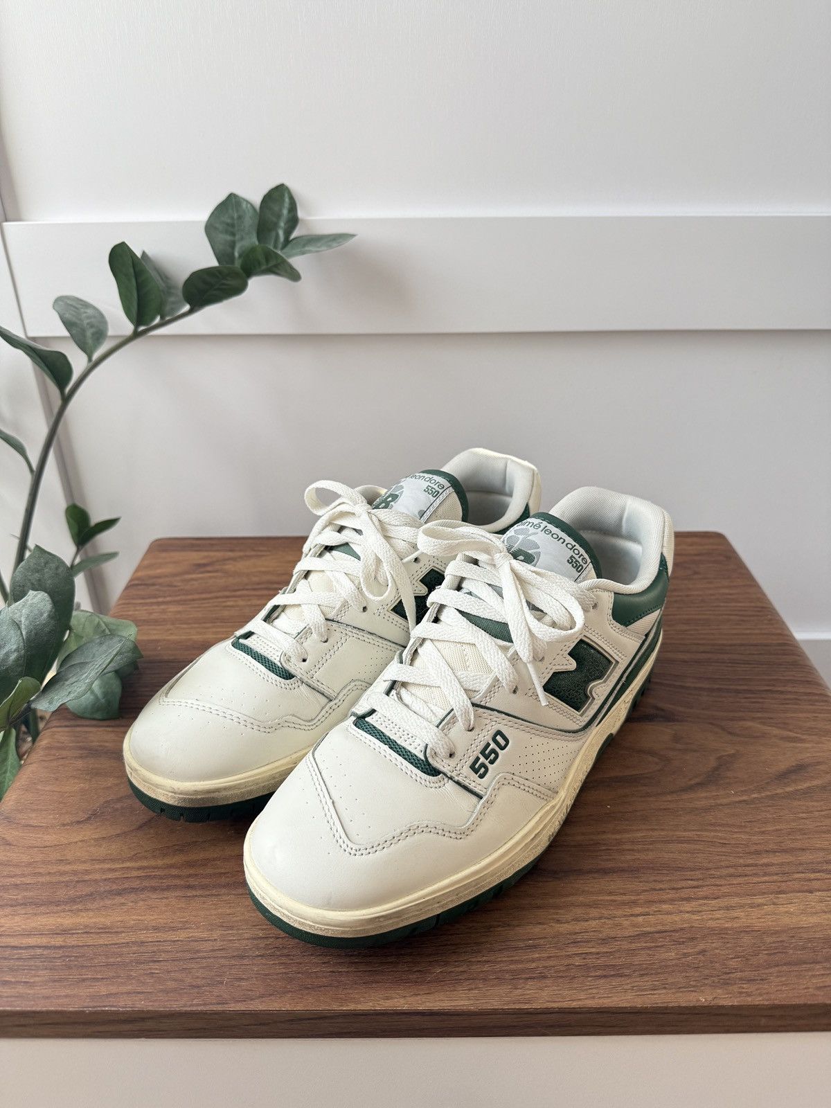 Aime Leon Dore × New Balance White/Green ALD 550s Size US 9.5 / EU 42-43 - 3 Thumbnail